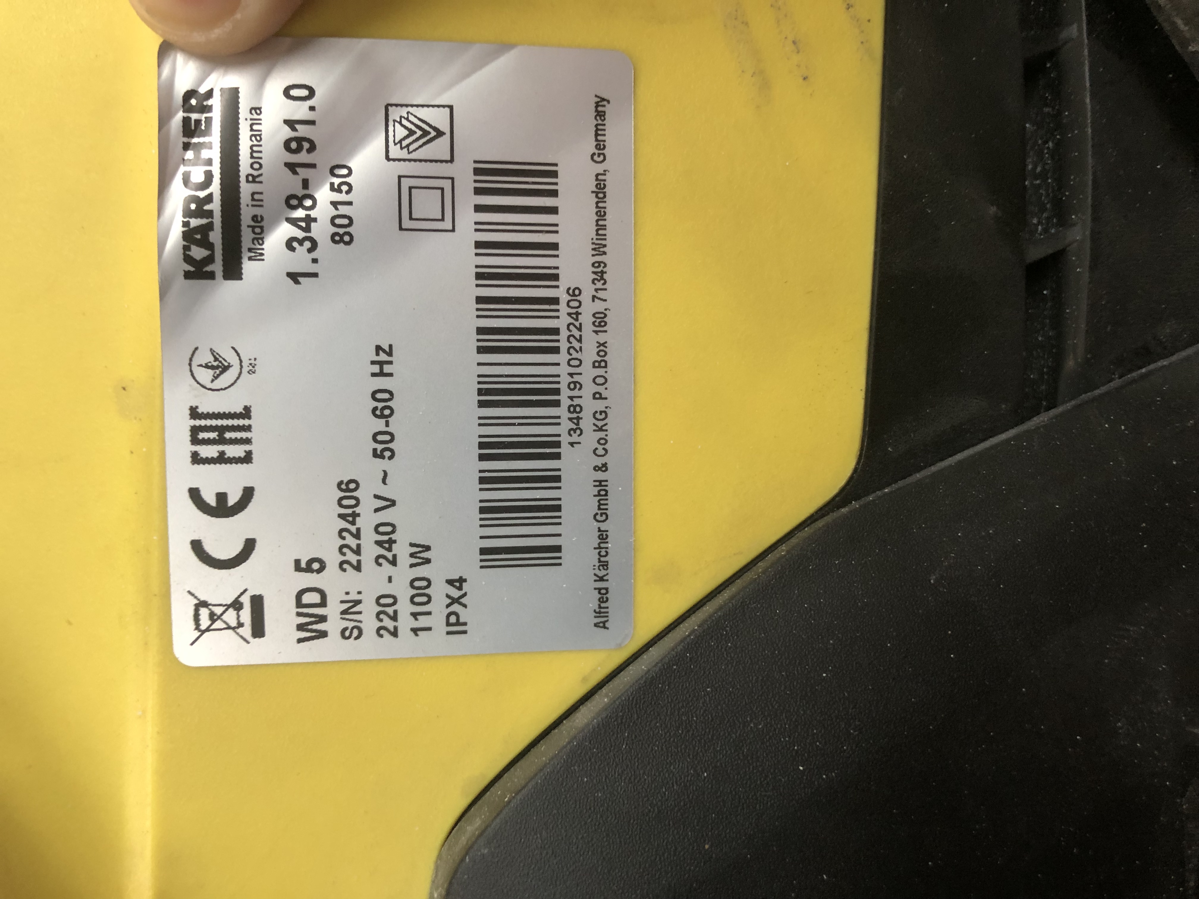 Aspirapolvere industriale Krogher 2 pezzi  in vendita - foto 3