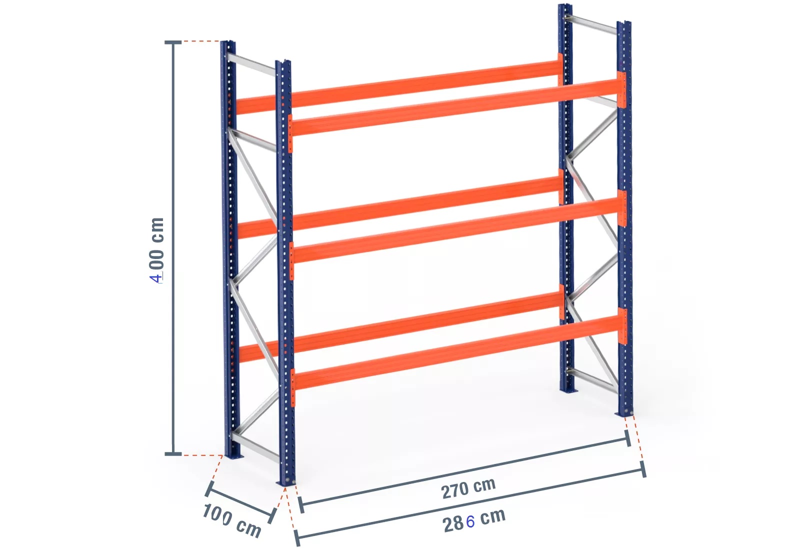 scaffalatura porta pallet industriale in vendita - foto 1