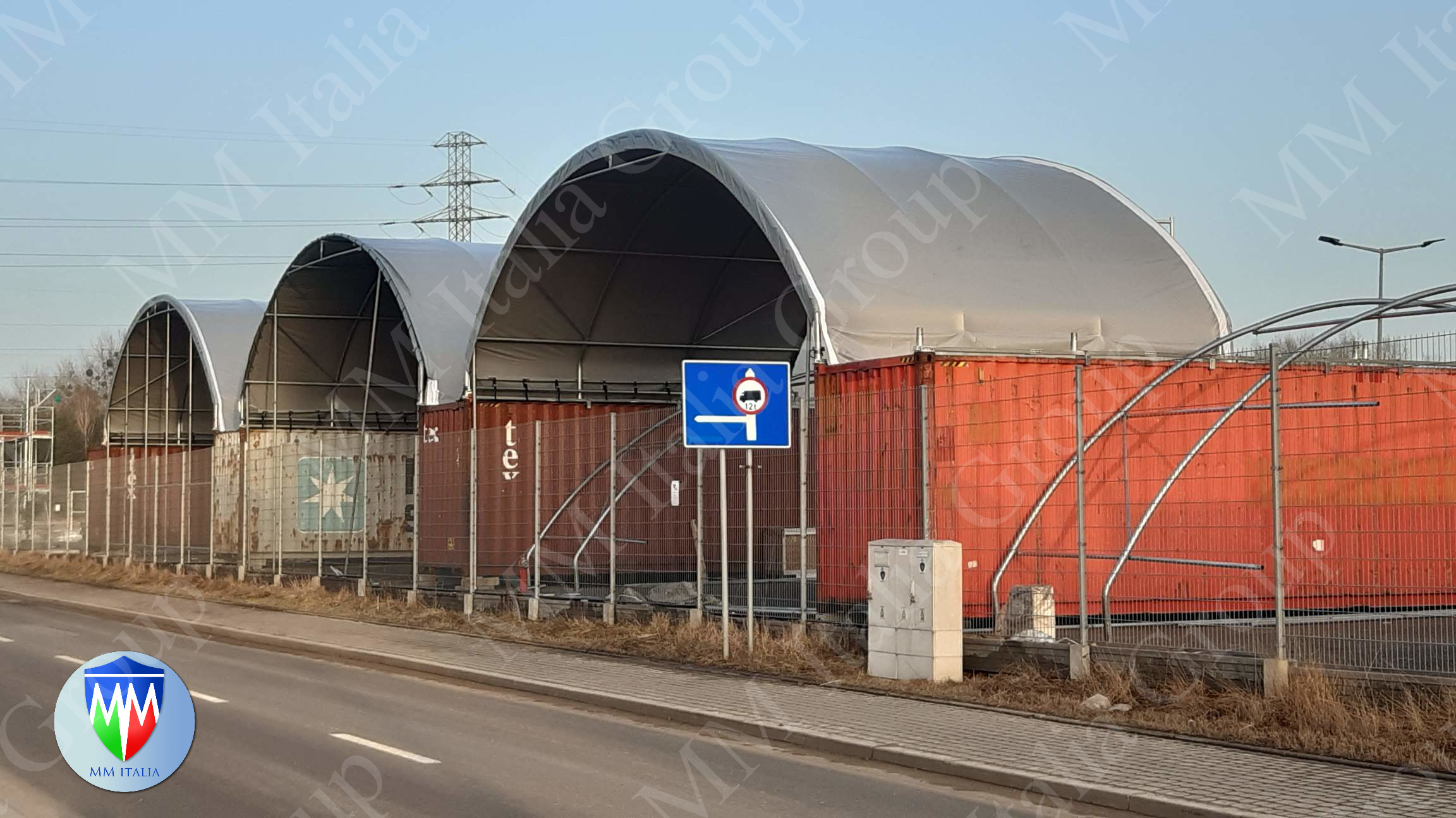 TENDONI COPERTURE TRA CONTAINER 8,0/10,0/12,0 MT  in vendita - foto 3