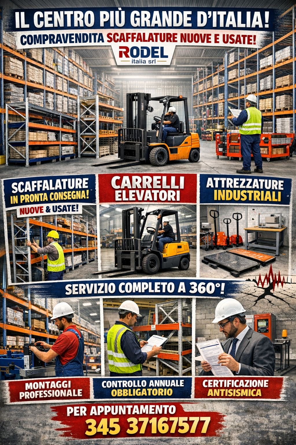 Scaffalatura certificata Rodel Italia  in vendita - foto 1