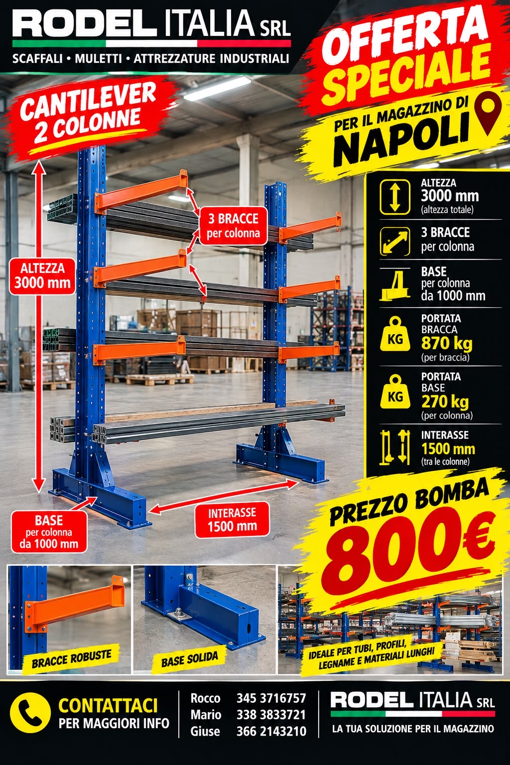 Scaffalature in vendita