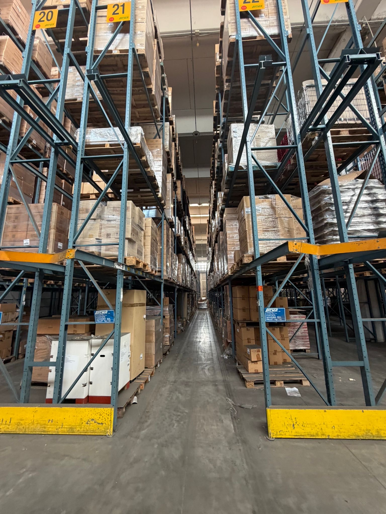 Scaffalatura porta pallet usata  in vendita - foto 6