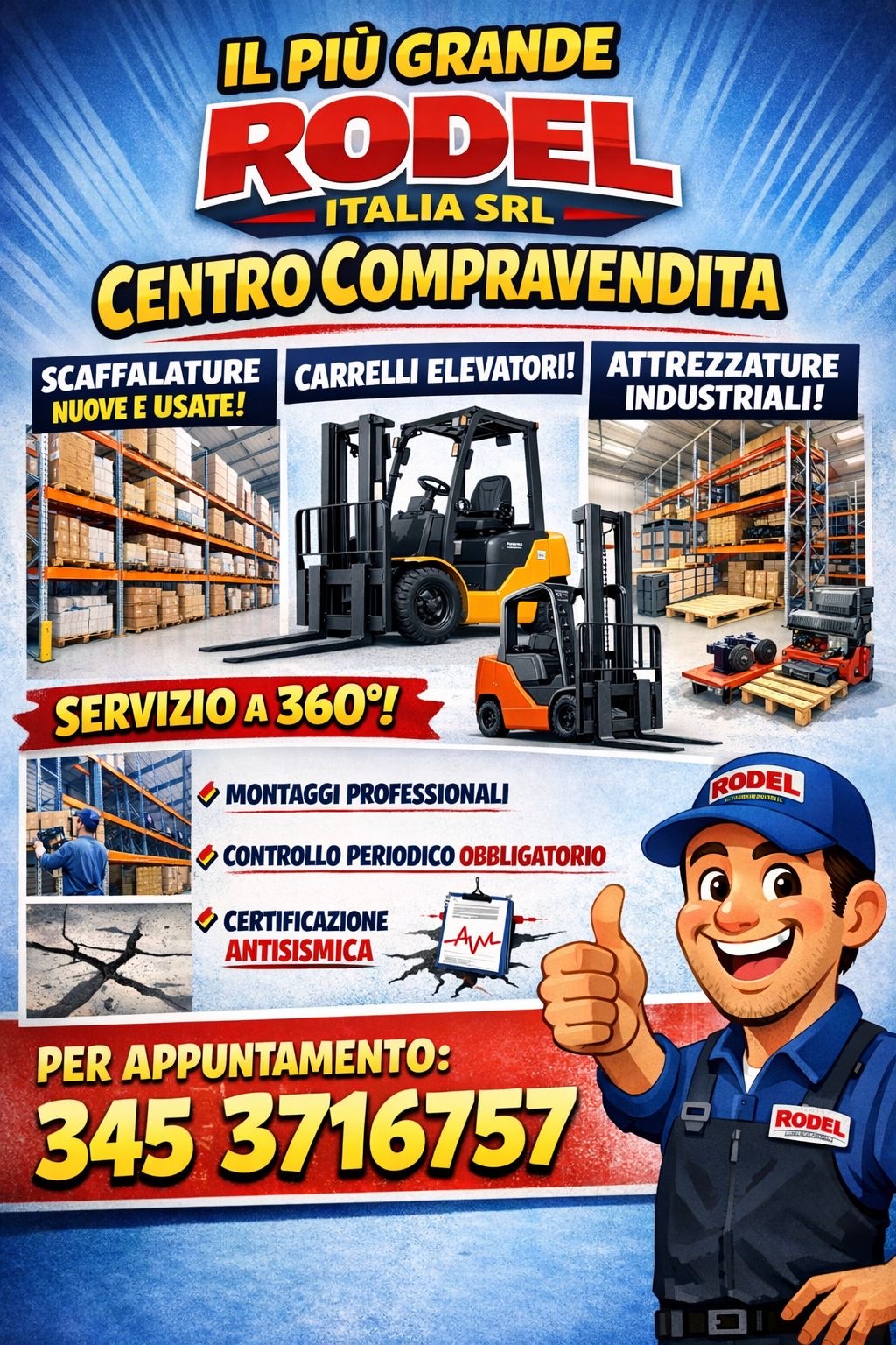 Scaffalatura certificata Rodel Italia  in vendita - foto 3