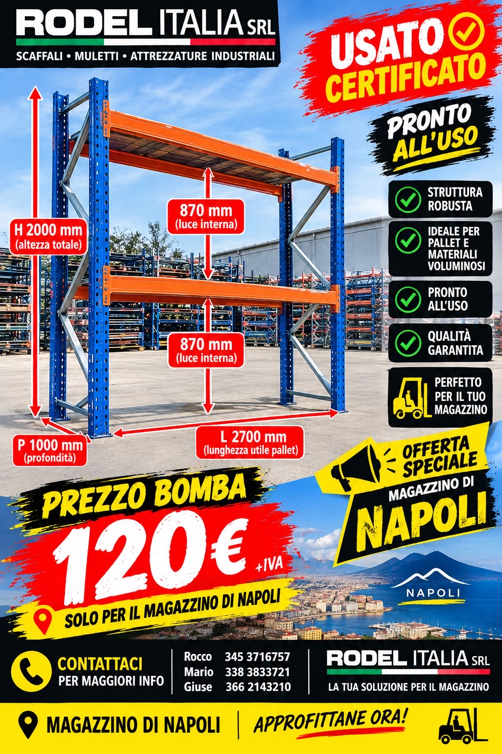 Scaffalatura usata napoli in vendita - foto 2