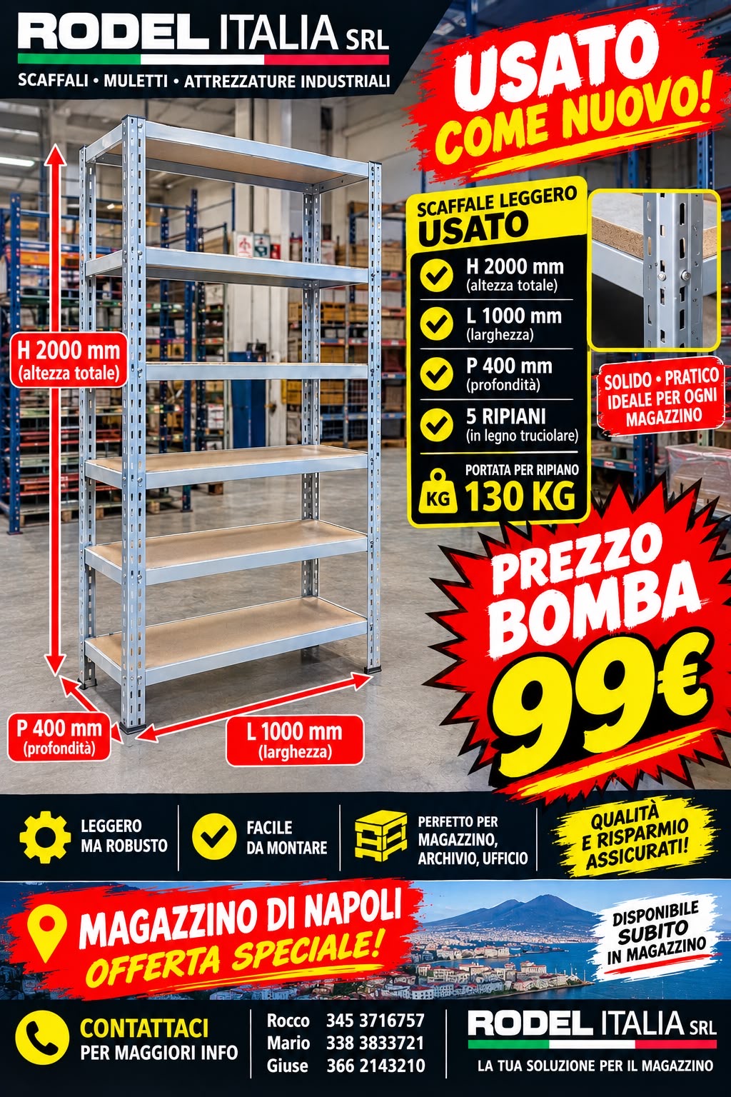 Scaffalature industriali napoli in vendita - foto 5