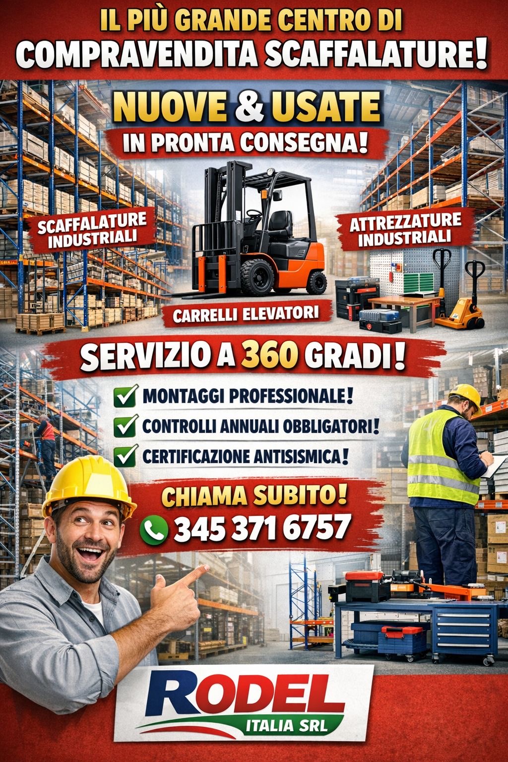 Scaffalatura certificata Rodel Italia  in vendita - foto 2