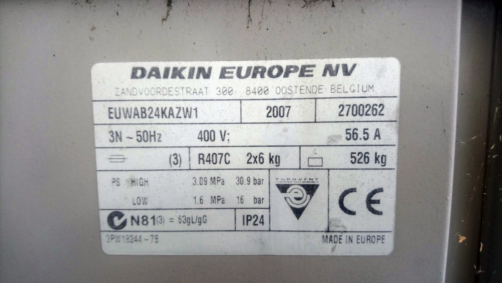 Condizionatore Daikin EUWAB24KAZW1 in vendita - foto 2