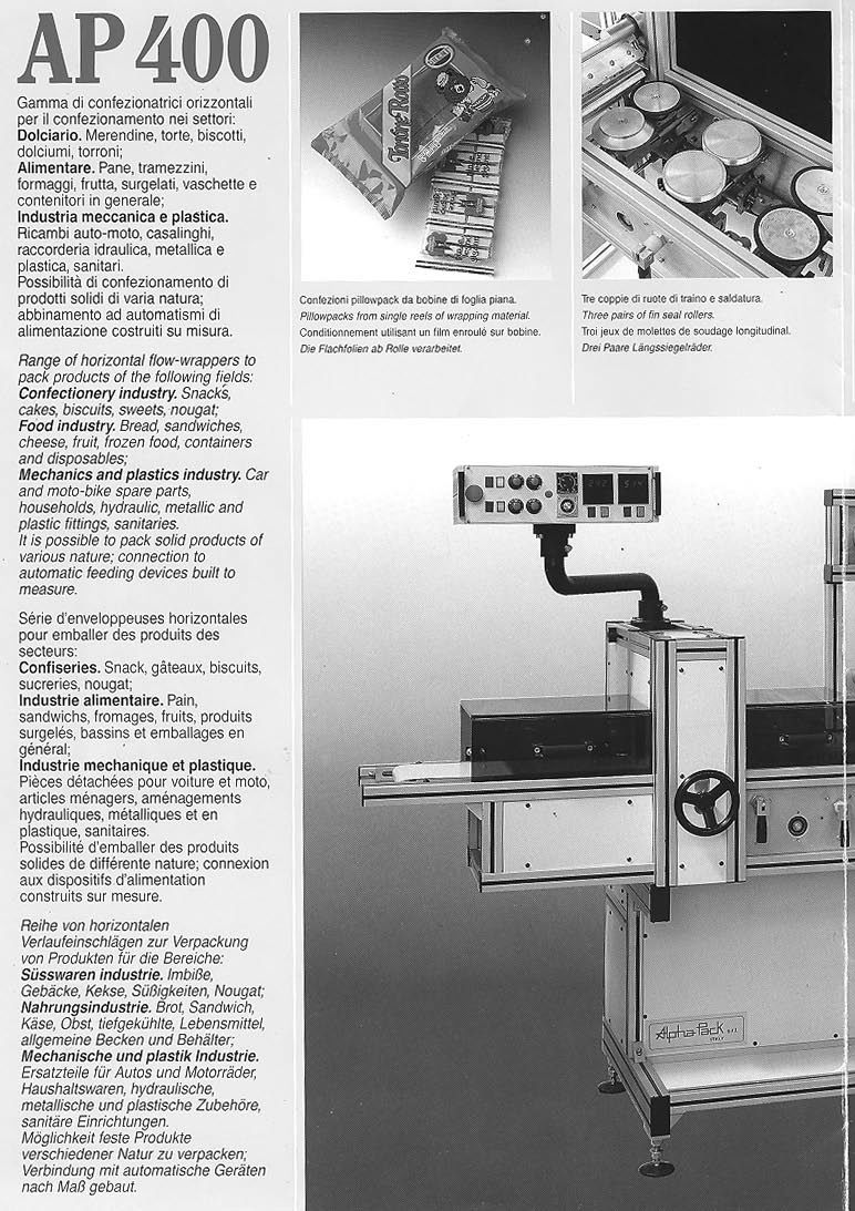 Fardellatrice confezionatrice orizzontale alphapack in vendita - foto 2