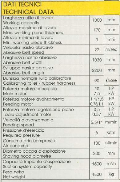 Macchina calibratrice e levigatrice per il legno in vendita - foto 5