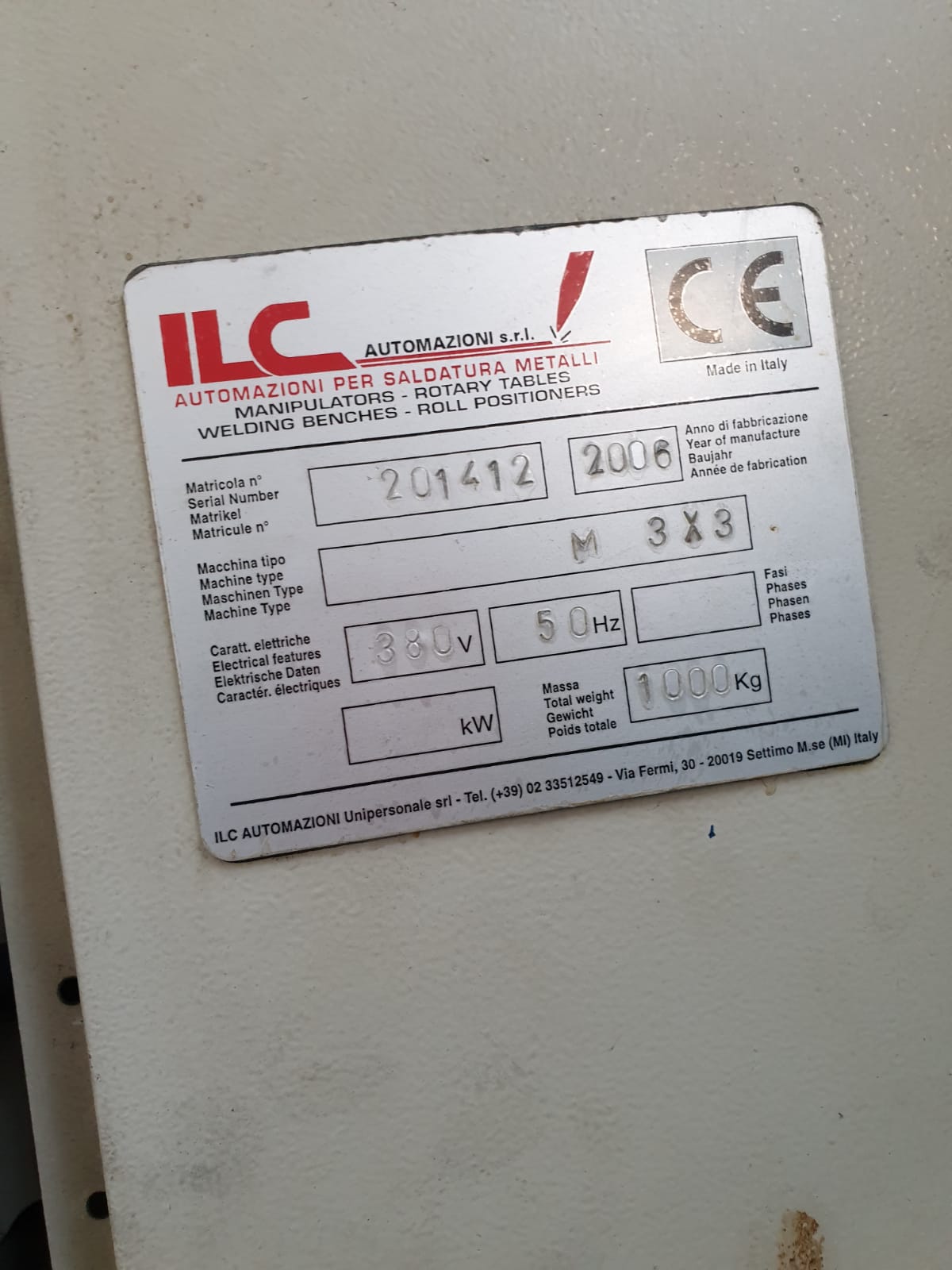 MANIPOLATORE ILC ML 3000 x 3000  in vendita - foto 2