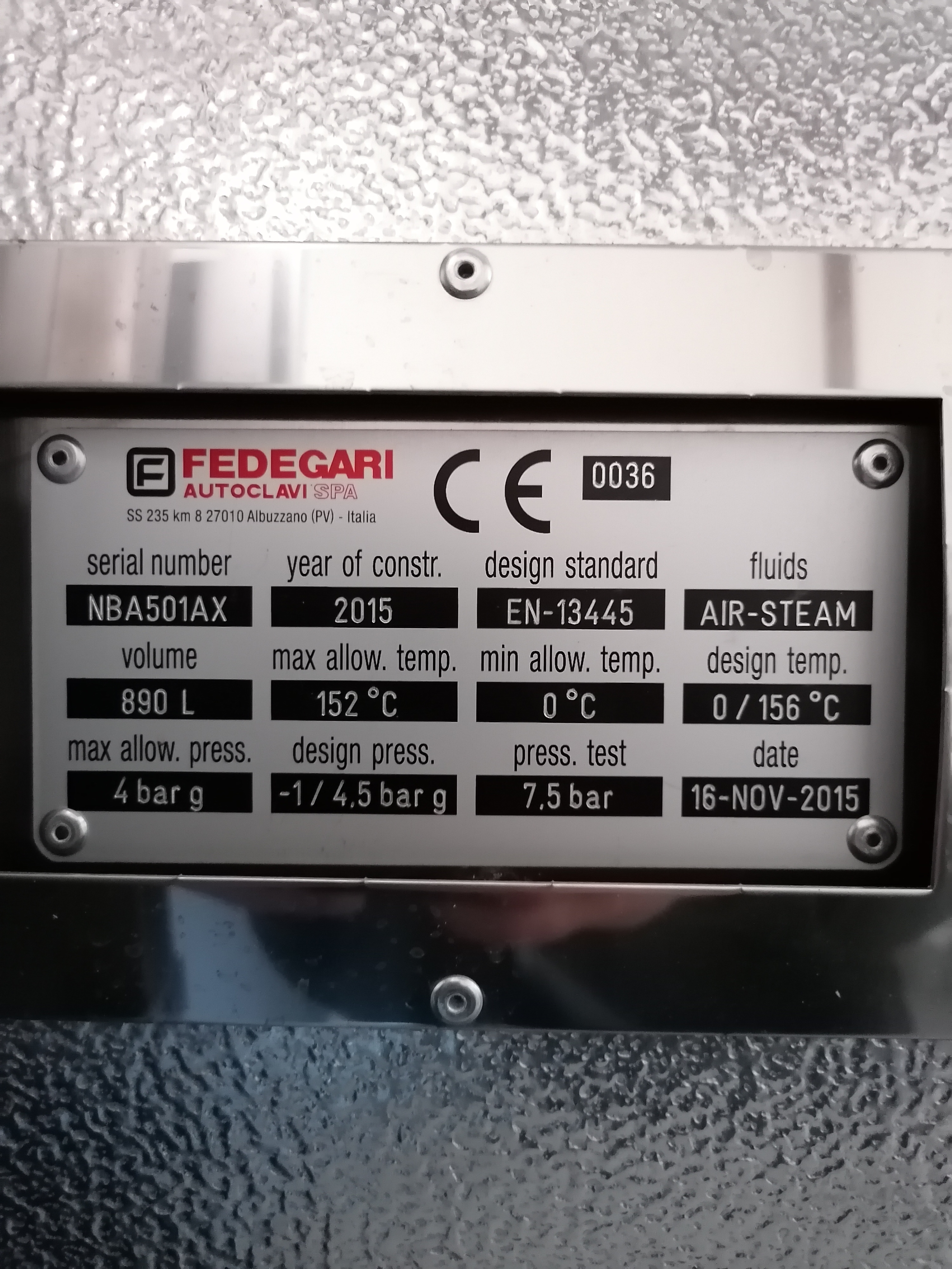 Autoclave Fedegari FOB5L/TS in vendita - foto 3
