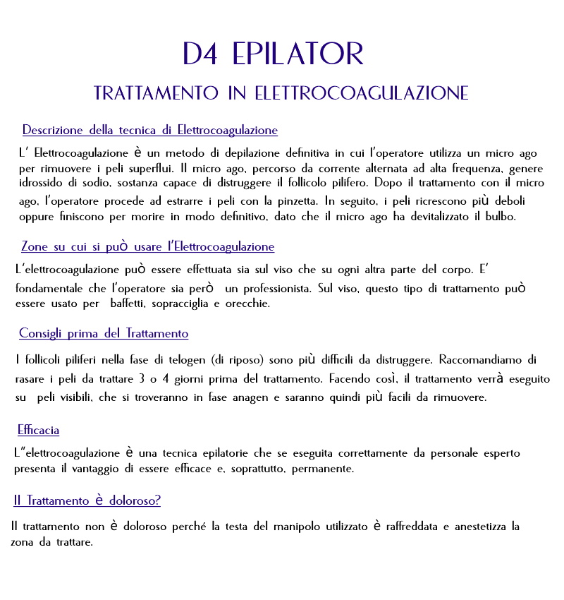 D4 Epilator per depilazione definitiva in vendita - foto 2