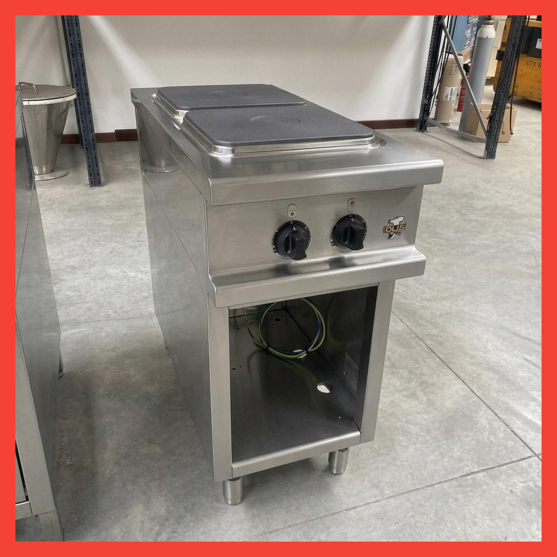 CUCINA 2 PIASTRE ELETTRICA Usata "Olis" 380 Volt. in vendita - foto 1