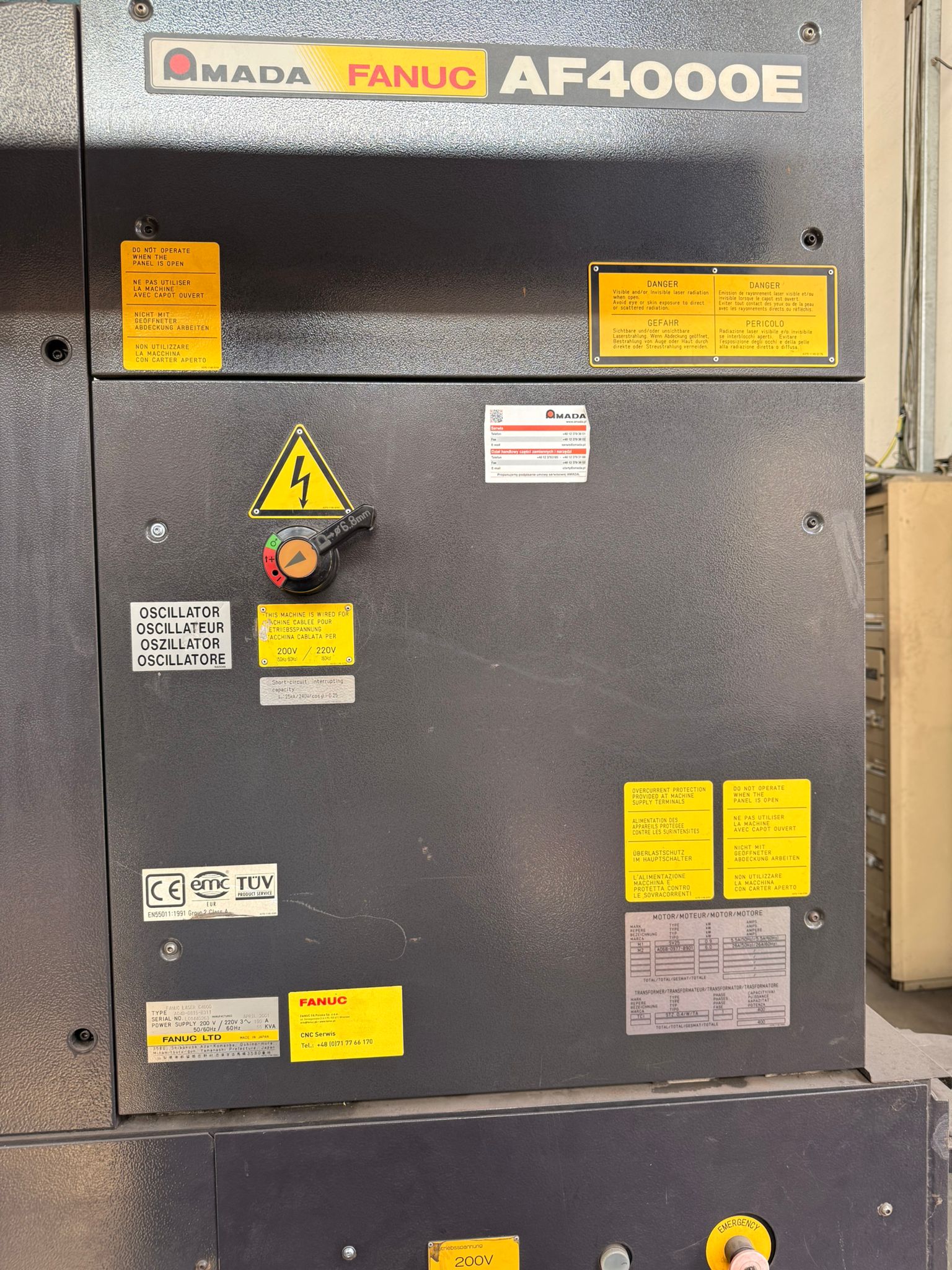 MACCHINA TAGLIO LASER Marca Amada  Mod. FO-3015 4kw. in vendita - foto 4