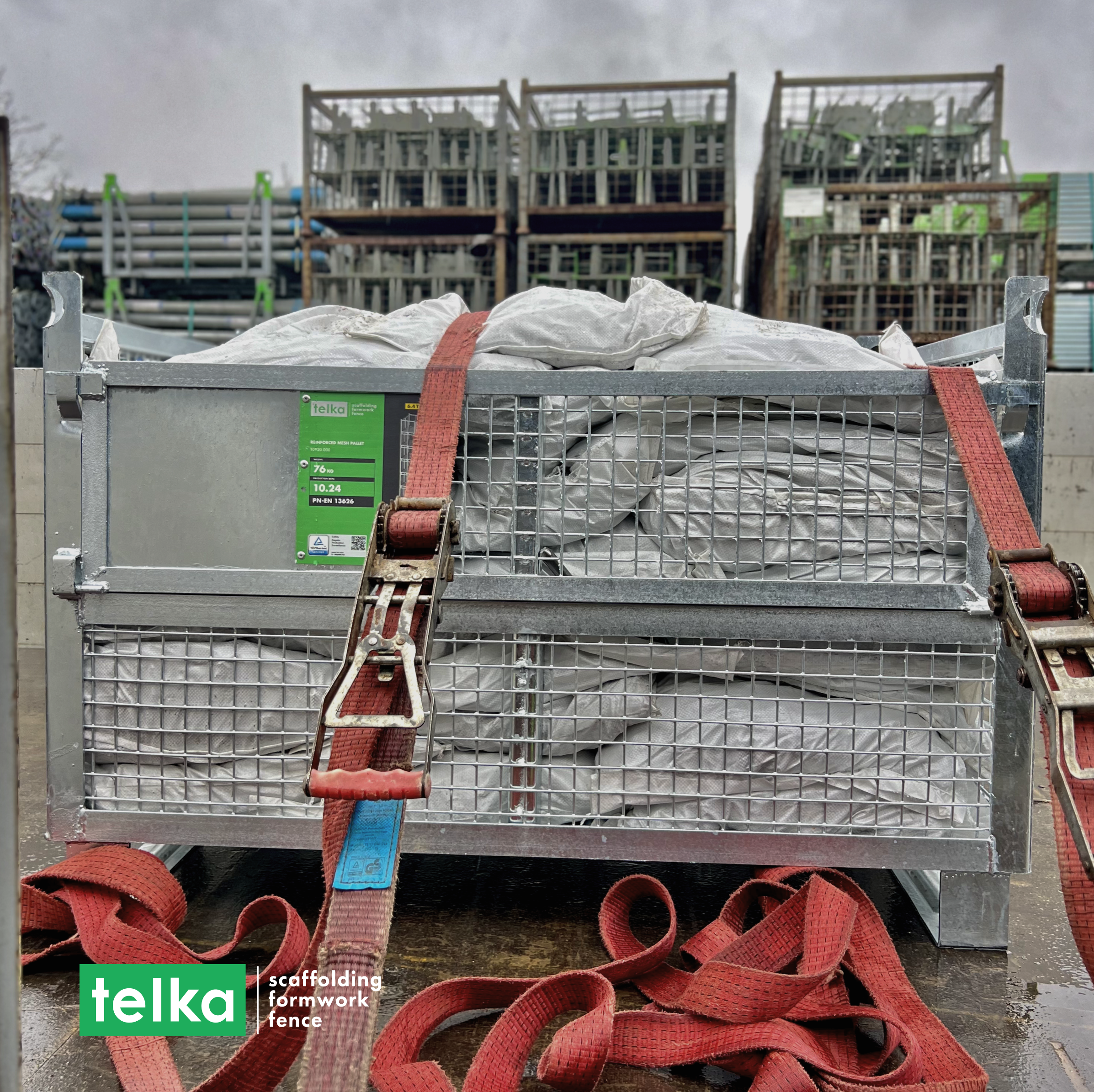 Telka Pallet in rete rinforzata 1200 x 800 x 800 mm in vendita - foto 4