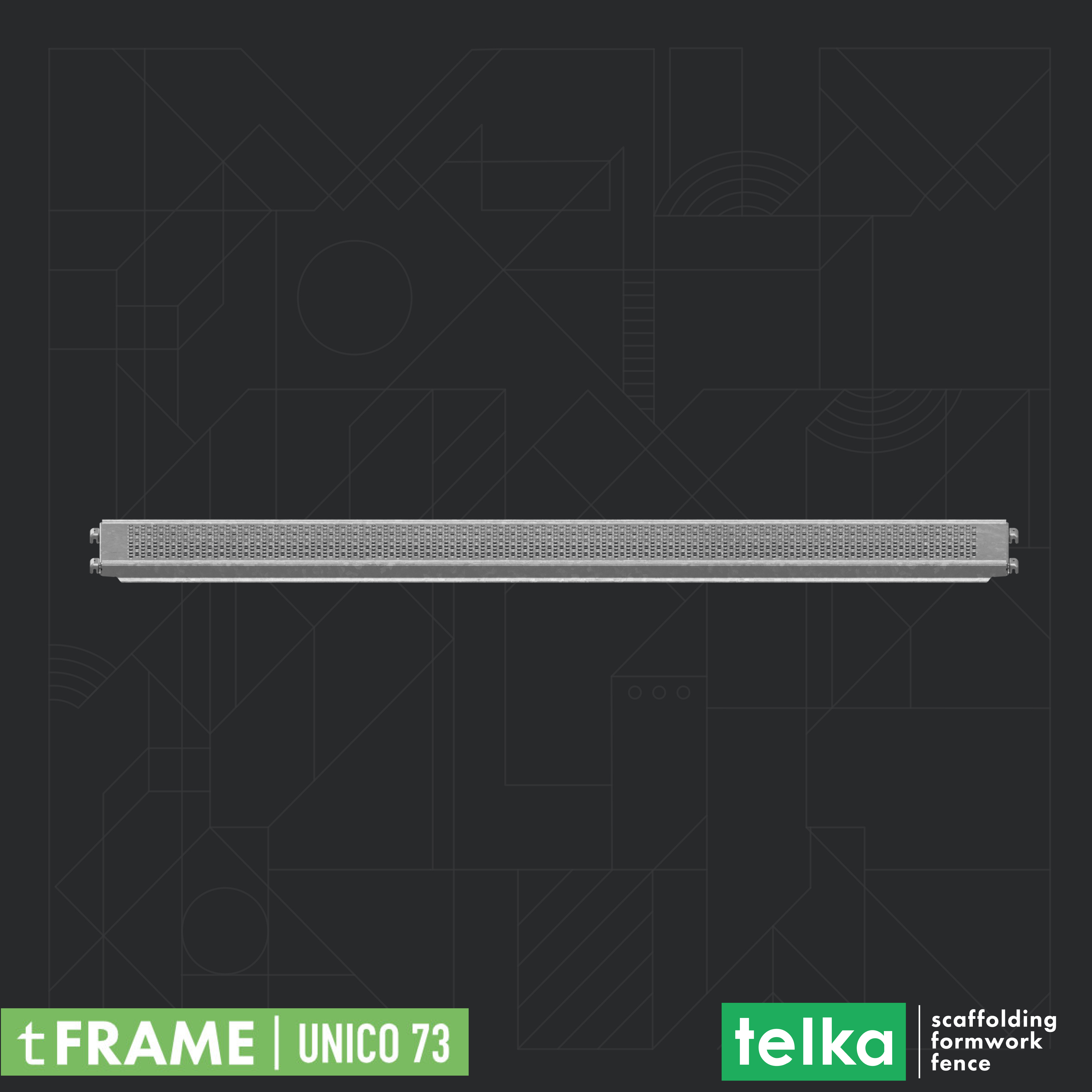TELKA Piattaforma in acciaio ERGO 307x32 - 840 pz. in vendita - foto 1