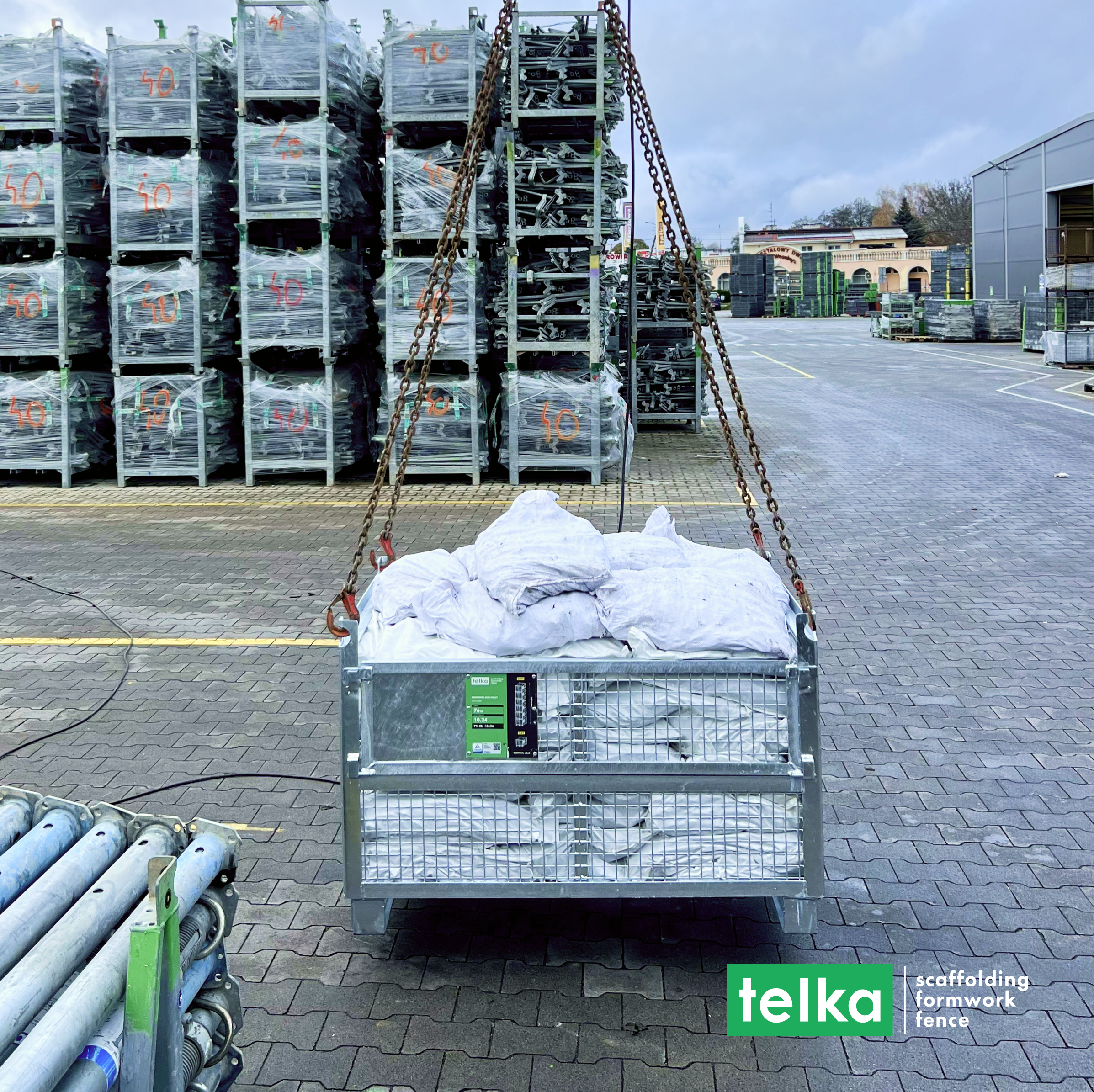 Telka Pallet in rete rinforzata 1200 x 800 x 800 mm in vendita - foto 2
