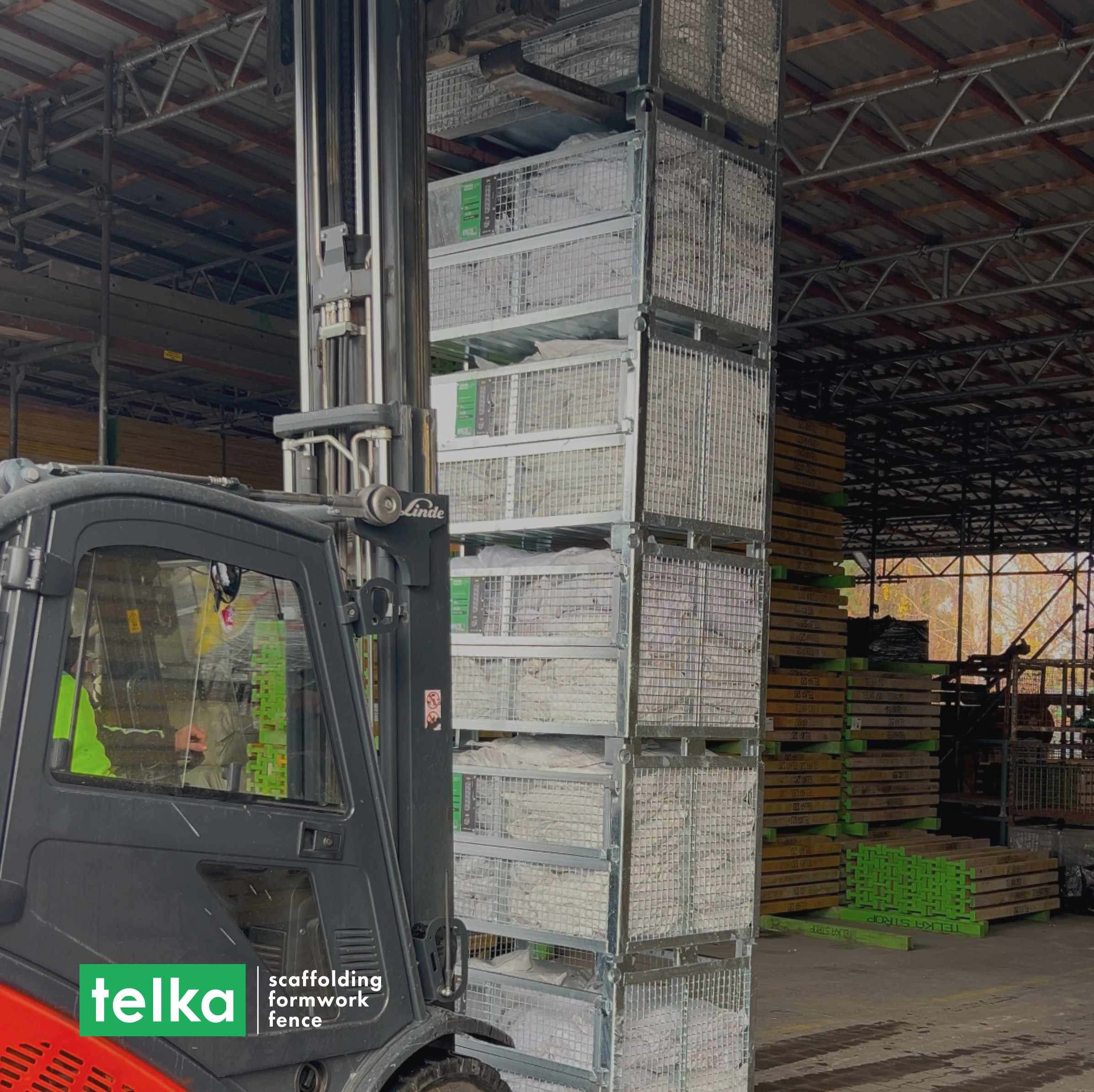 Telka Pallet in rete rinforzata 1200 x 800 x 800 mm in vendita - foto 3