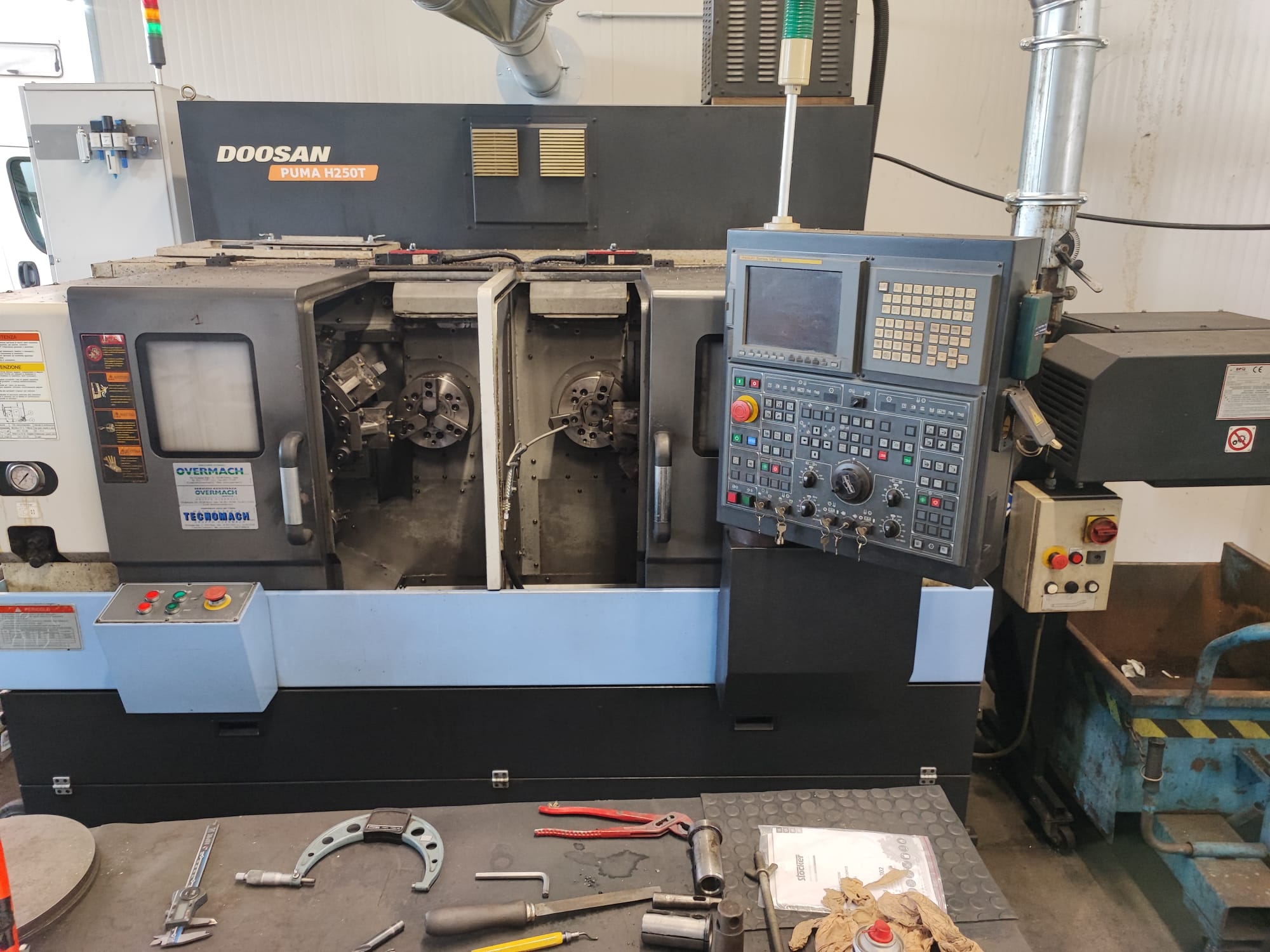 Tornio bimandrino frontale DOOSAN PUMA H250T | Fanuc in vendita - foto 1