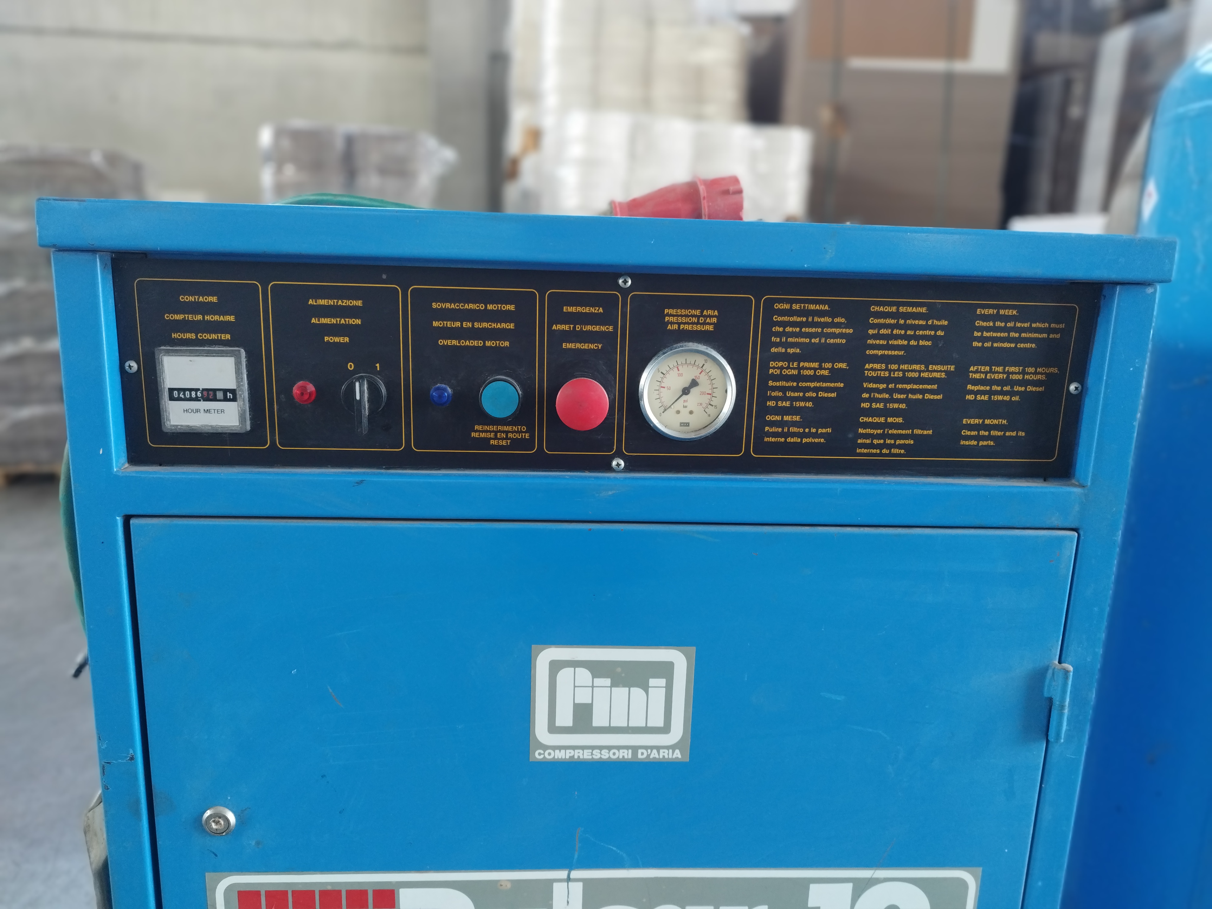 Compressore Aria Fini Silenziato 500 litri 1986 in vendita - foto 6