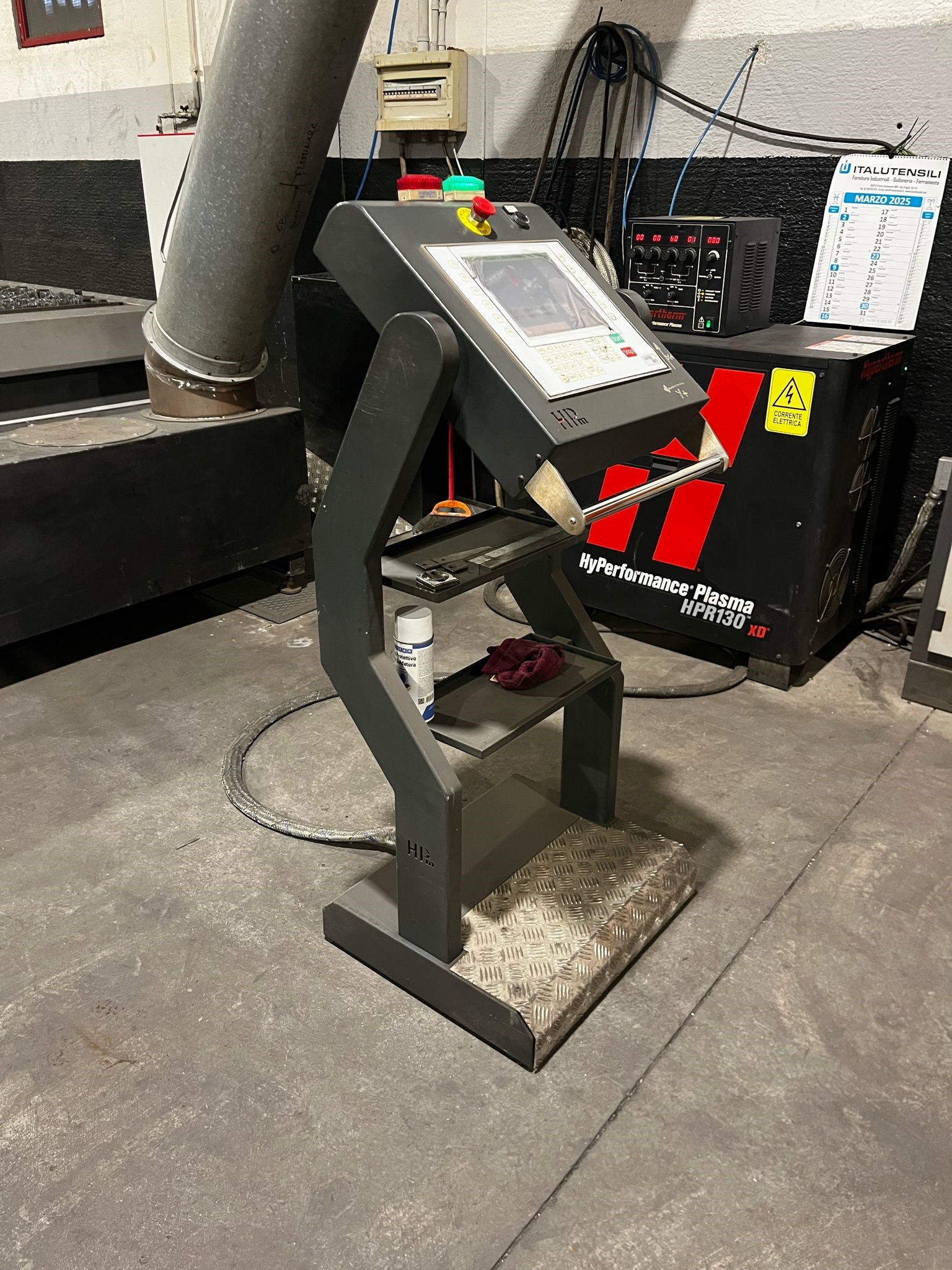 TAGLIO PLASMA HPM GENERATORE HYPERTHERM 130HD ANNO 2007 in vendita - foto 10