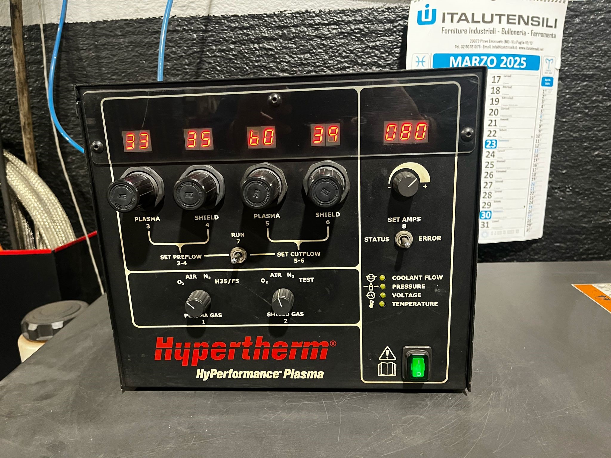 TAGLIO PLASMA HPM GENERATORE HYPERTHERM 130HD ANNO 2007 in vendita - foto 6