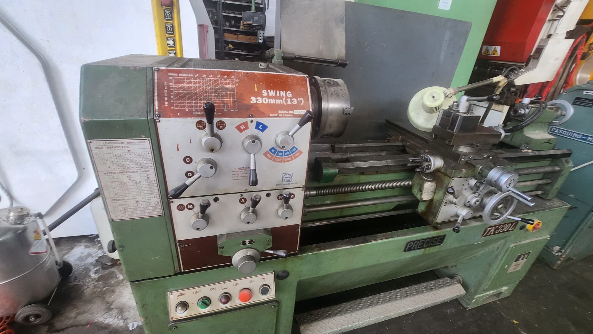 Tornio parallelo Precise Mod tk 330 L in vendita - foto 3