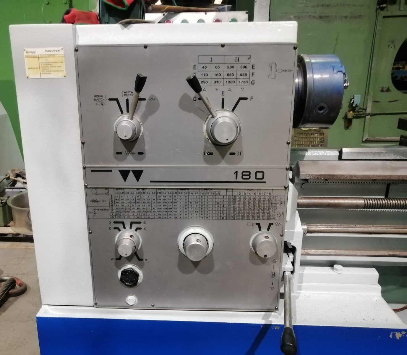 Tornio parallelo Padovani mod Labor 180 in vendita - foto 2