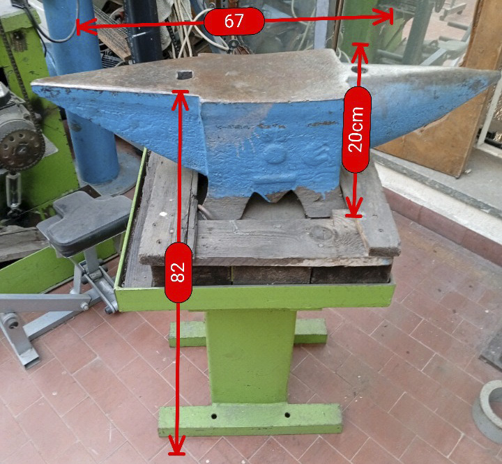 Incudine Acciaio 67cm per Forgia e Lavorazione Metalli in vendita - foto 2