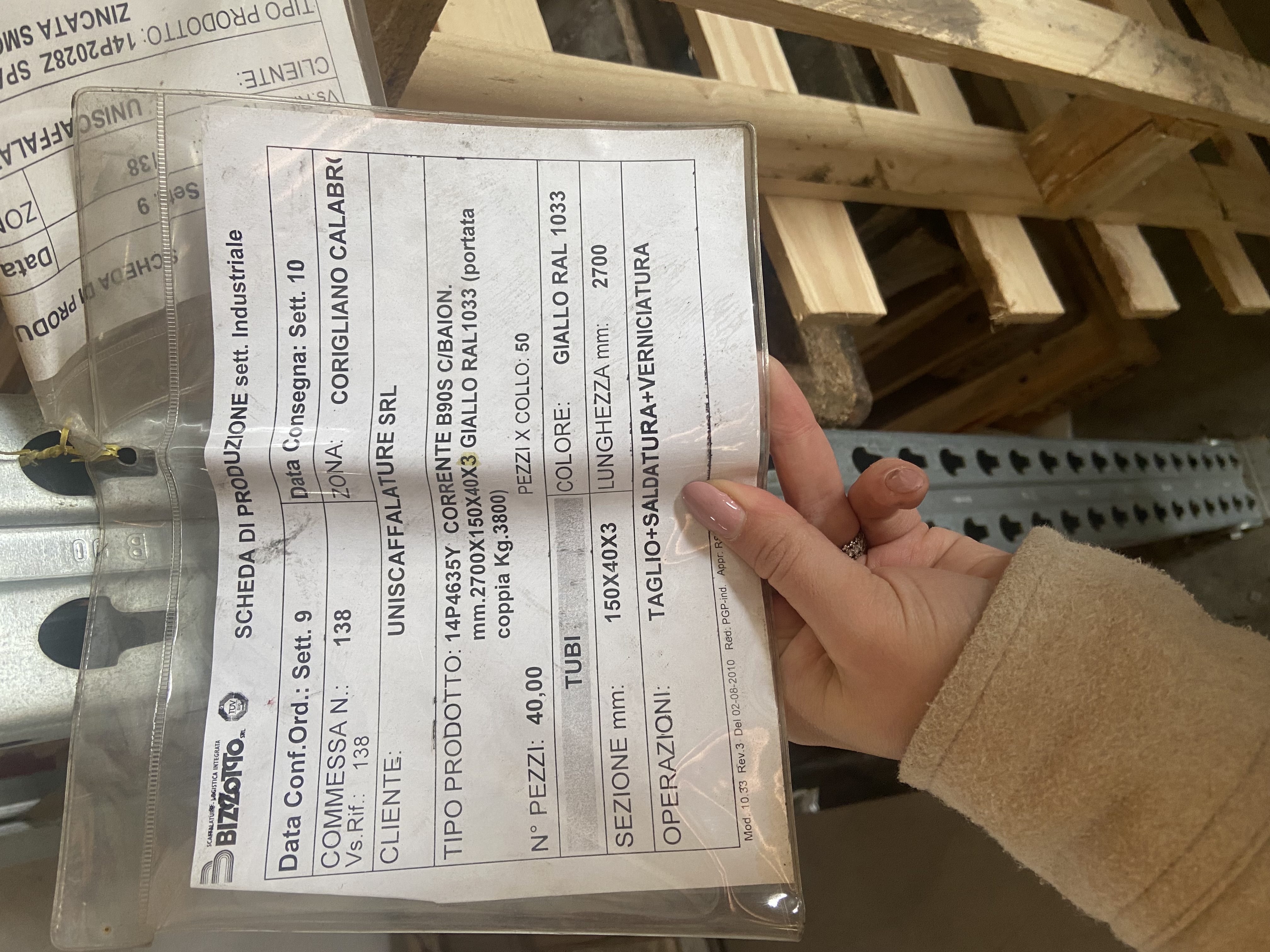 SCAFFALATURA INDUSTRIALE PORTAPALLET in vendita - foto 3