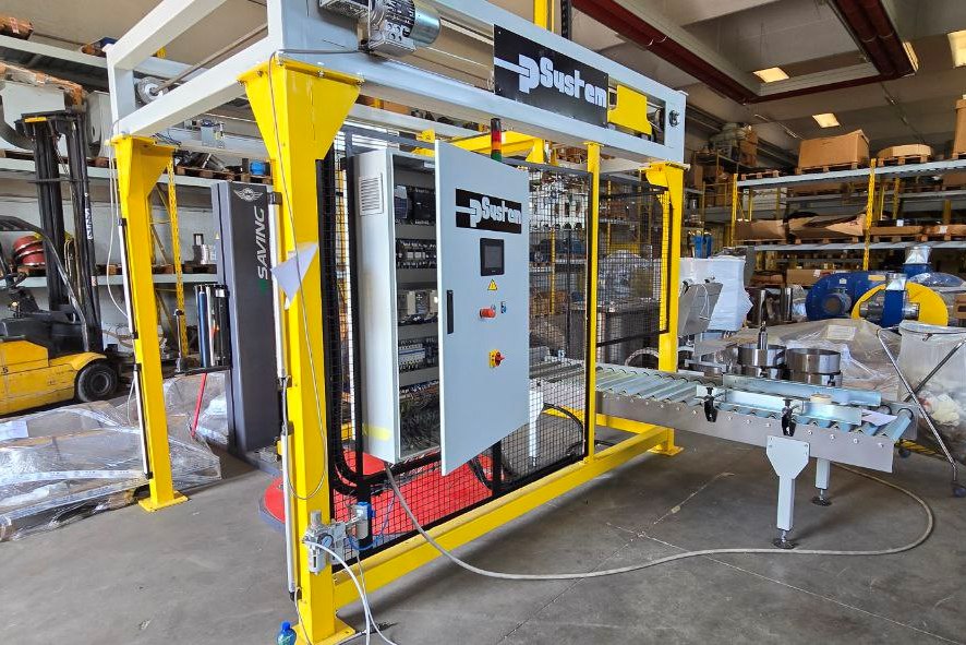 Pallettizzatore con avvolgitore di pallet NUOVO in vendita - foto 9