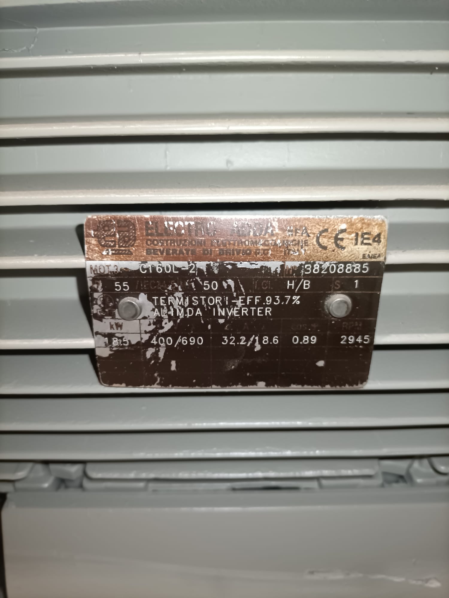 MOTORE ELETTRICO TRIFASE 18.5 kW in vendita - foto 6