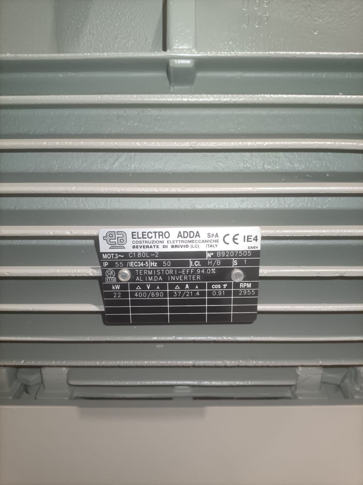 MOTORE ELETTRICO TRIFASE 22 kW in vendita - foto 6