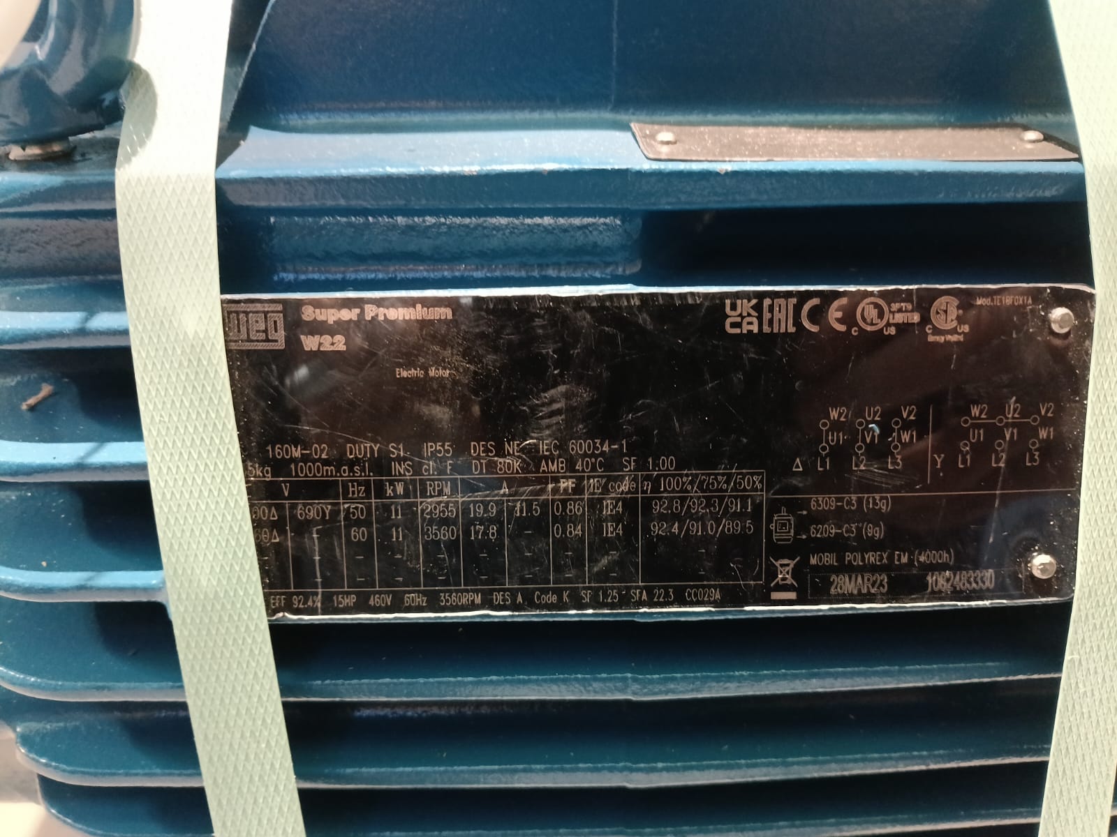 MOTORE WEG TRIFASE 2 POLI 11 kW in vendita - foto 4