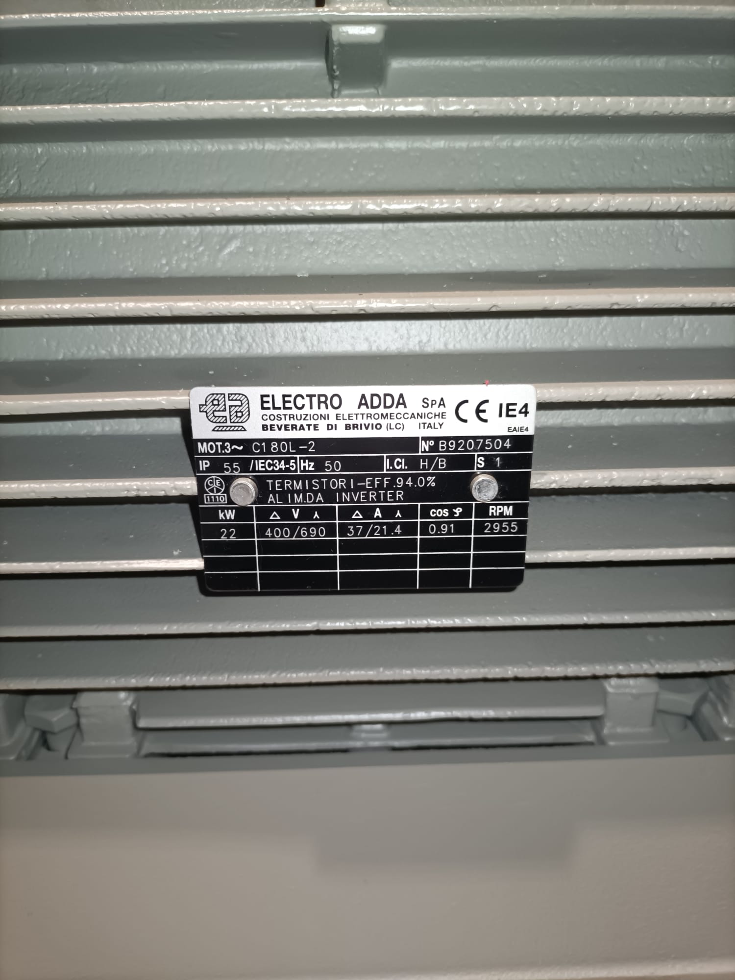 MOTORE ELETTRICO TRIFASE 22 kW in vendita - foto 5