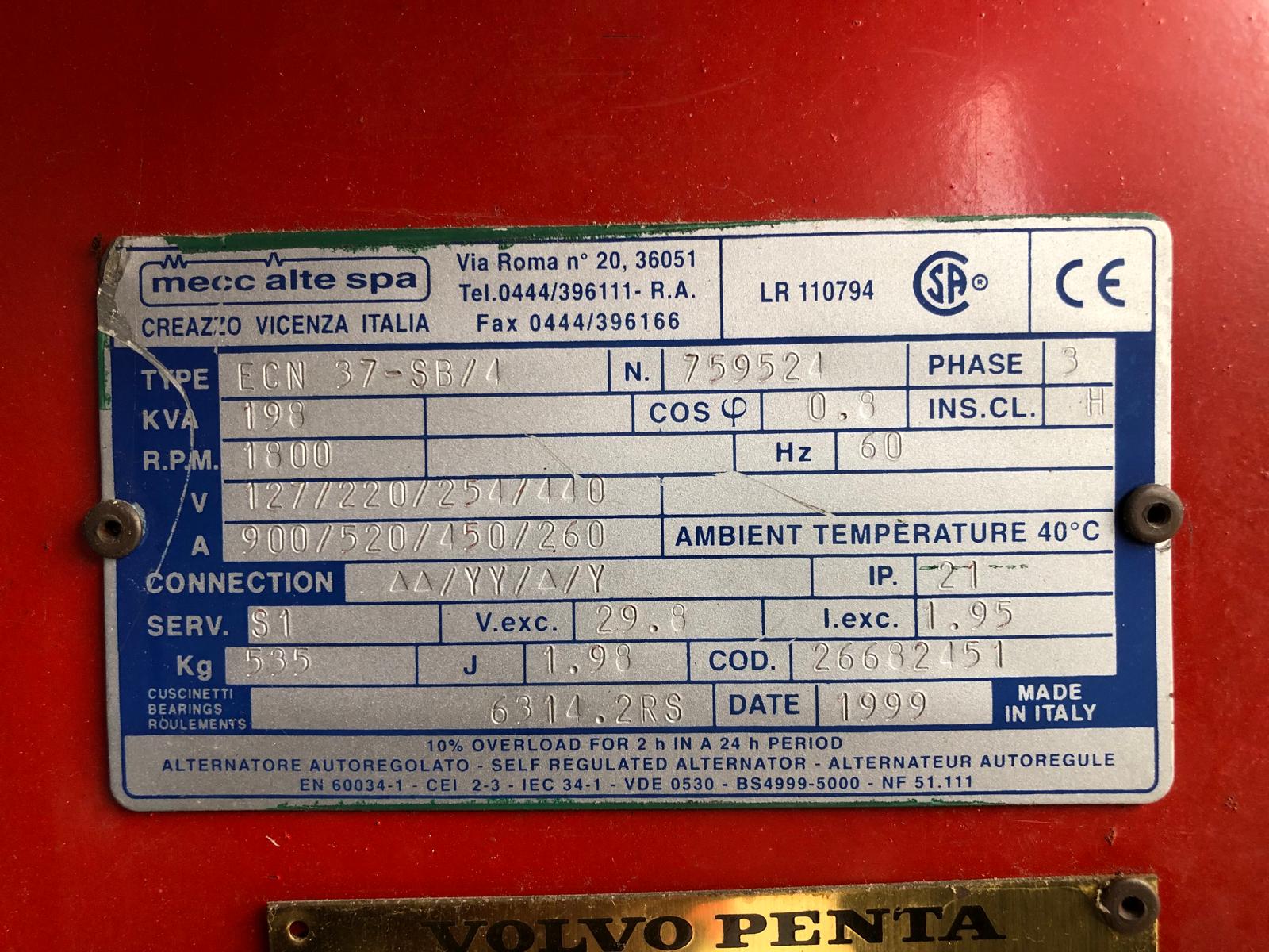 Gruppo elettrogeno usato – 160 kW – Marca PG in vendita - foto 4