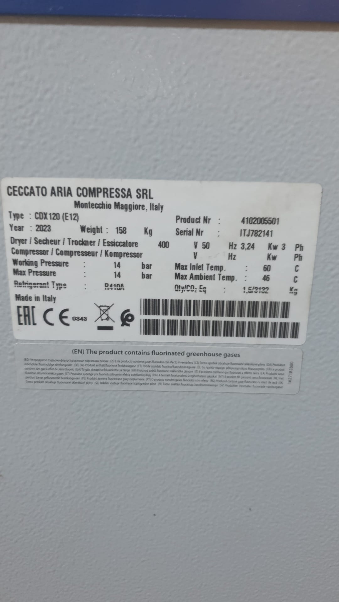 Compressore CECCATO con Frigorifero in vendita - foto 5