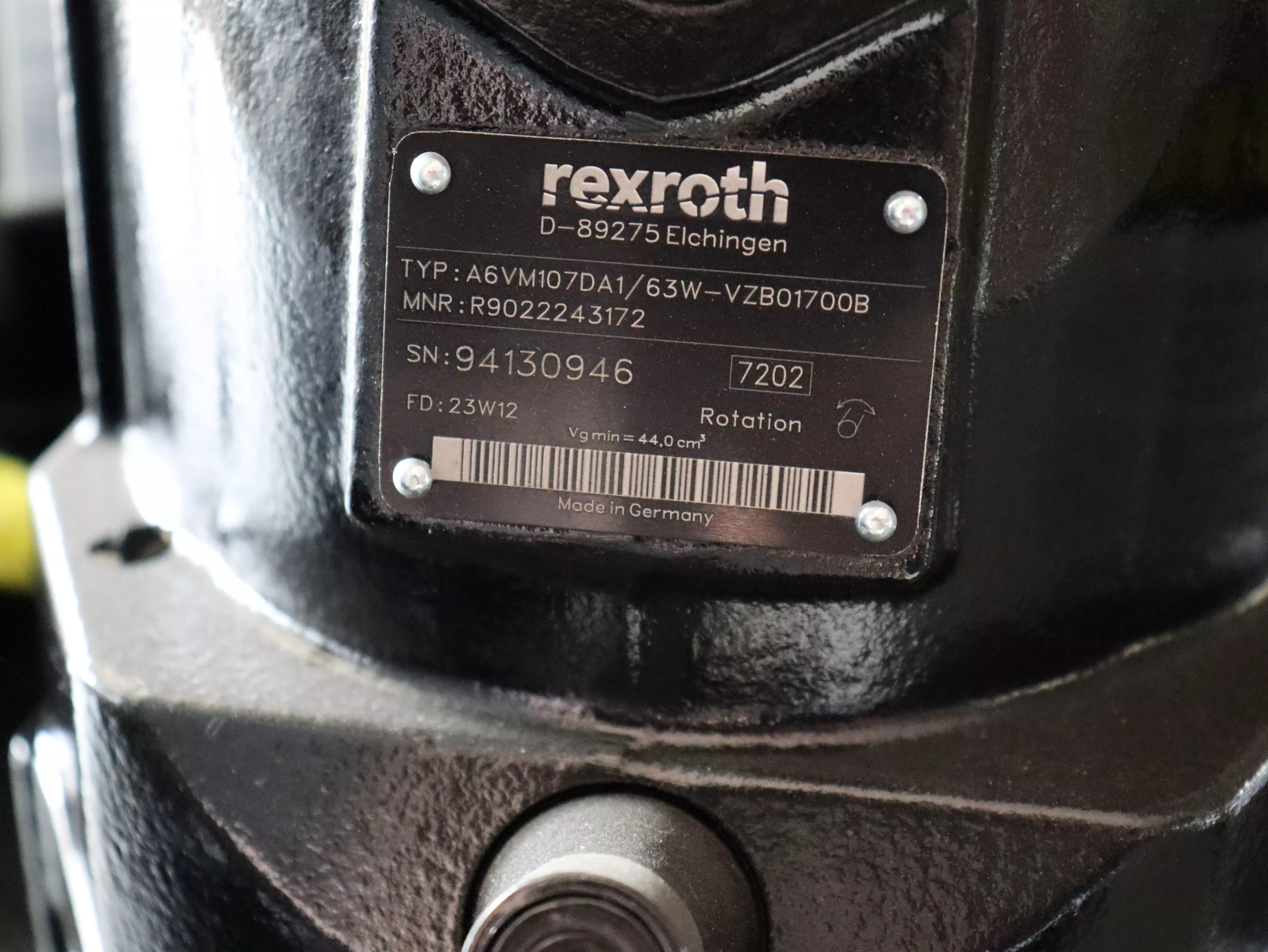 Motore oleodinamico Rexroth A6VM107DA1/63W-VZB017B in vendita - foto 3