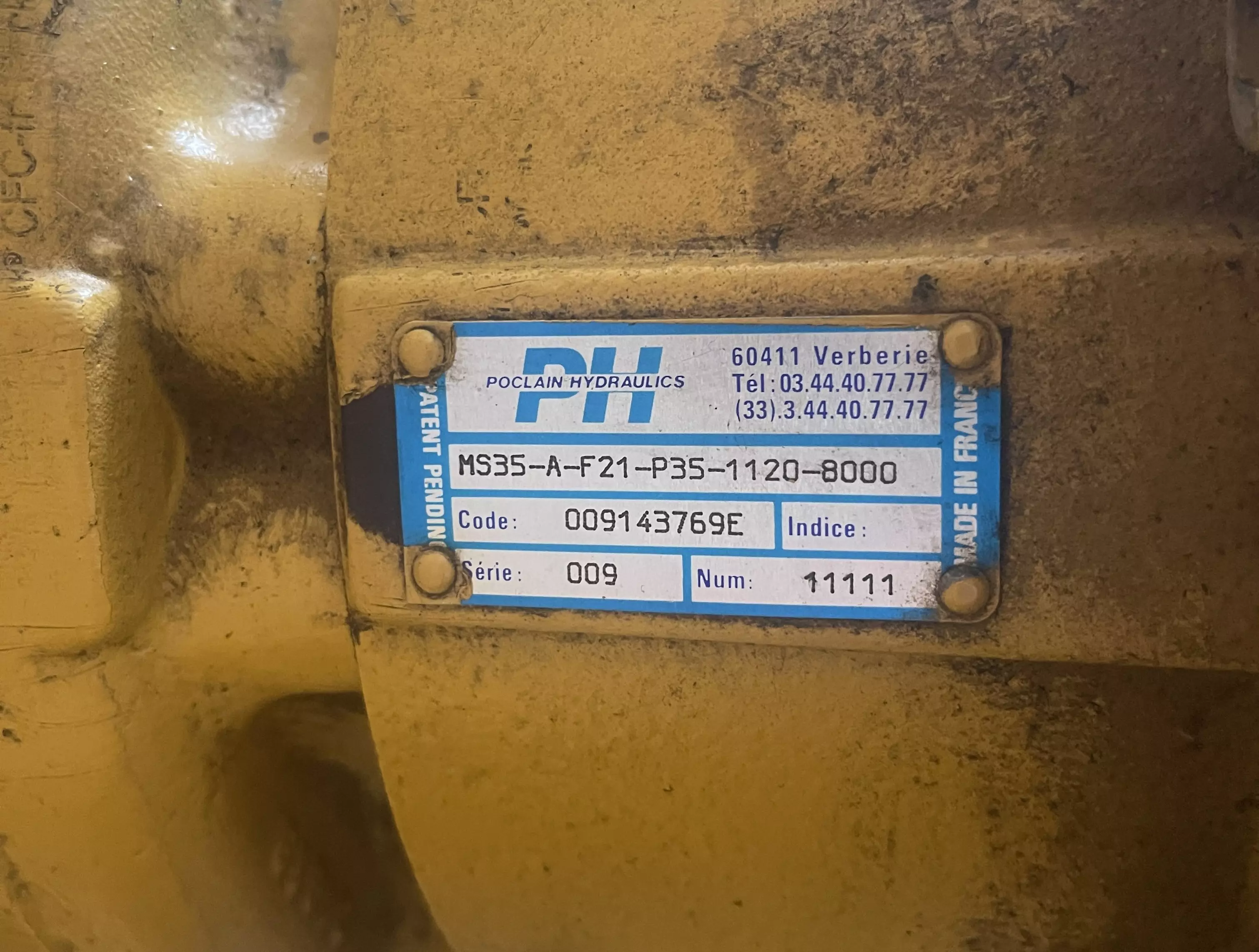Motore oleodinamico Poclain MS35-A-F21-P35-1120-8000 in vendita - foto 4