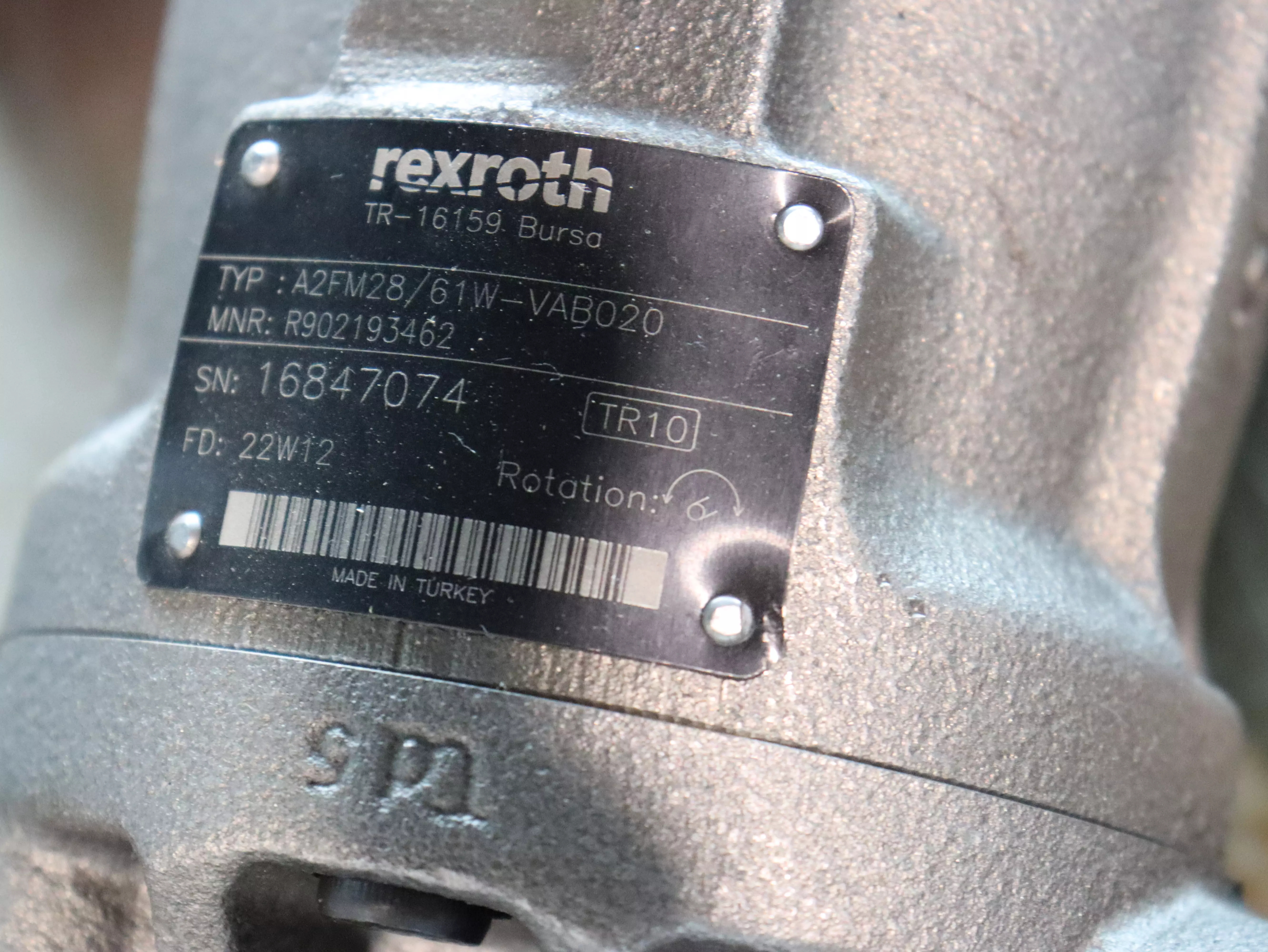 Motore Rexroth A2FM28/61W-VAB020 in vendita - foto 3