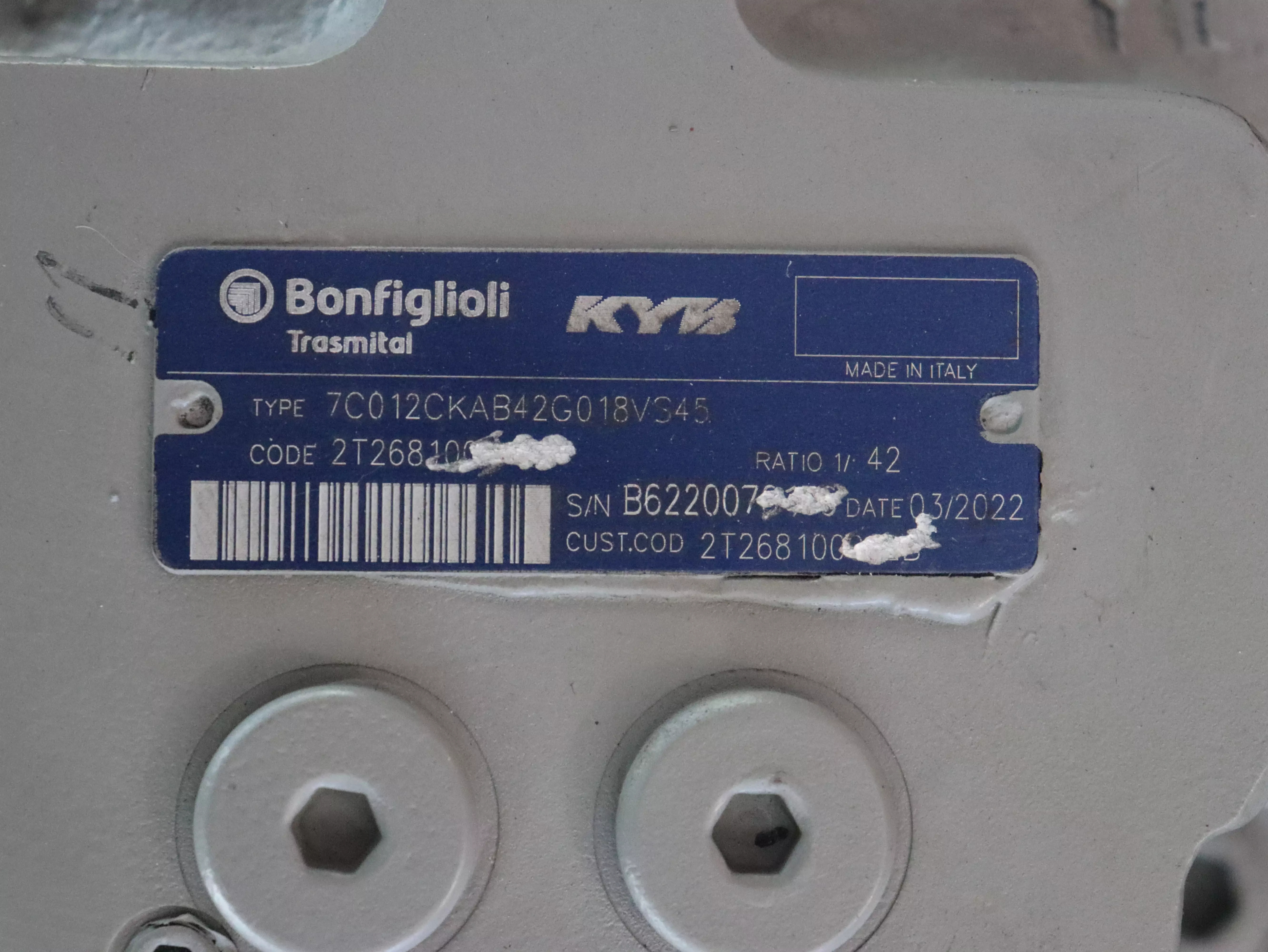 Motoriduttore Bonfiglioli Trasmital 701C2K G018VS45 in vendita - foto 3