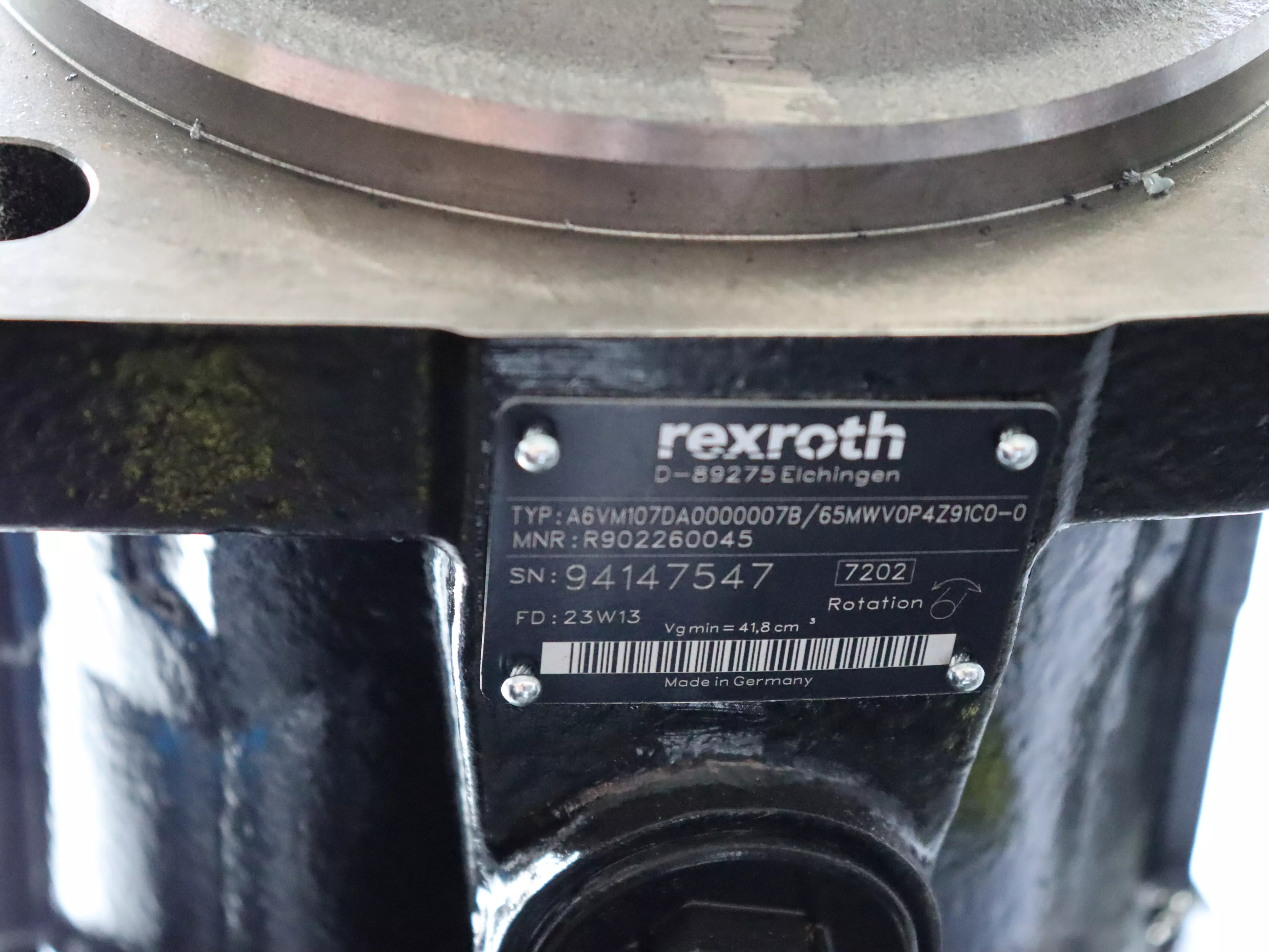 Motore Rexroth A6VM107DA0000007B/65MWV0P4Z91 C0-0 in vendita - foto 3
