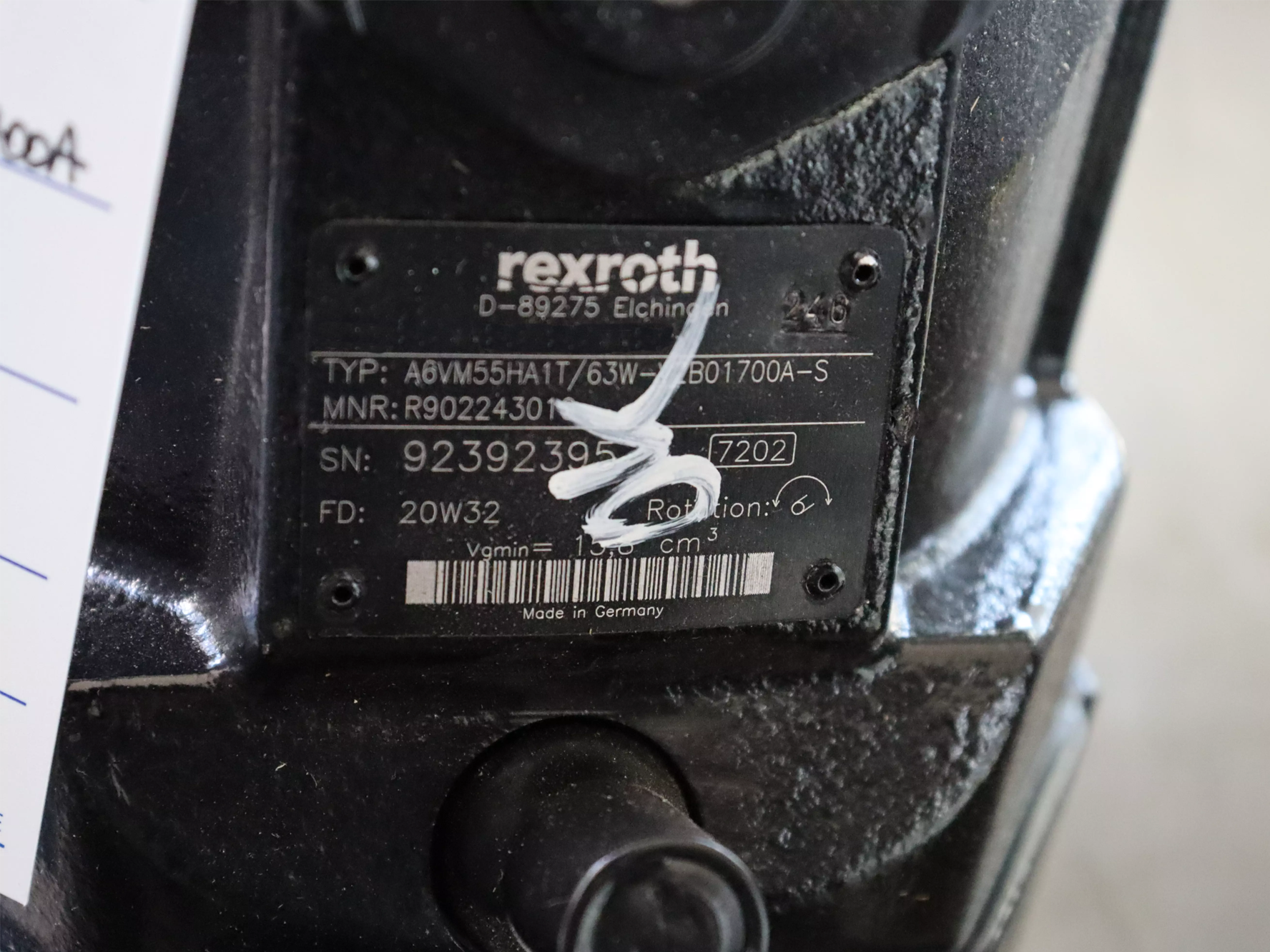 Motore Rexroth A6VM55HA1T/63W-VZB01700A-S in vendita - foto 4