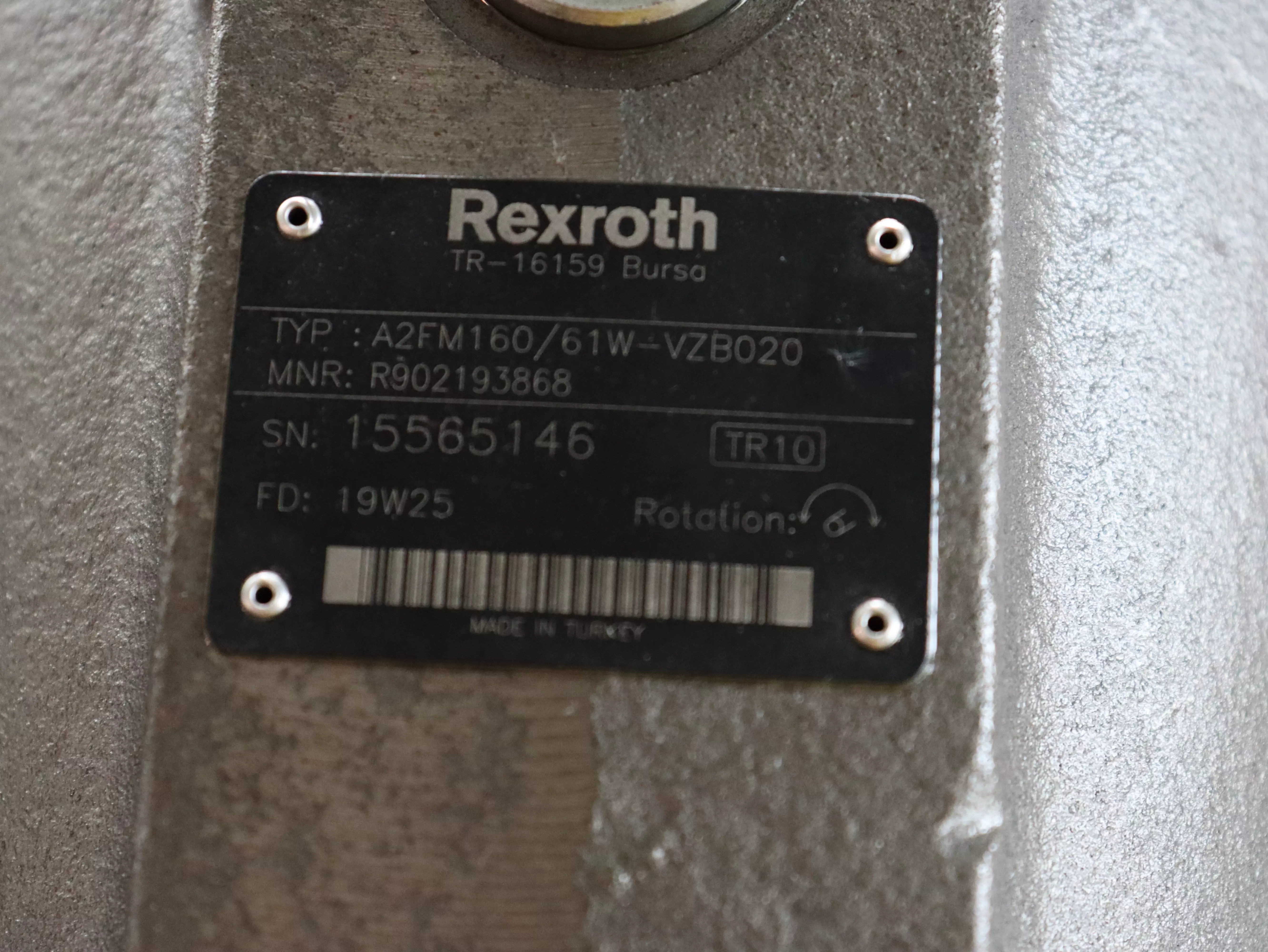 Motore oleodinamico Rexroth A2FM160/61W-VZB020 in vendita - foto 2