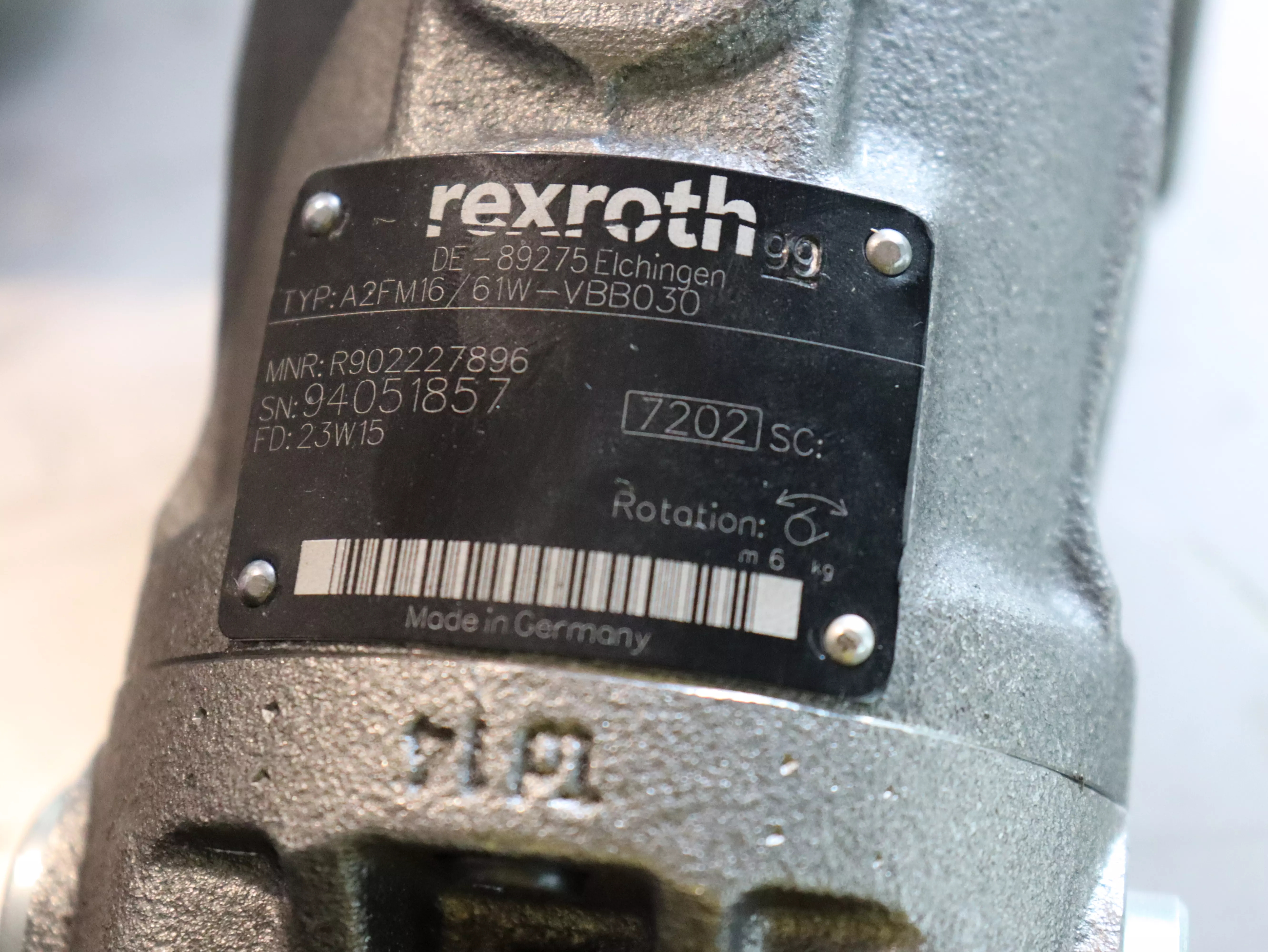 Motore oleodinamico Rexroth A2FM16/61W-VBB040 in vendita - foto 3