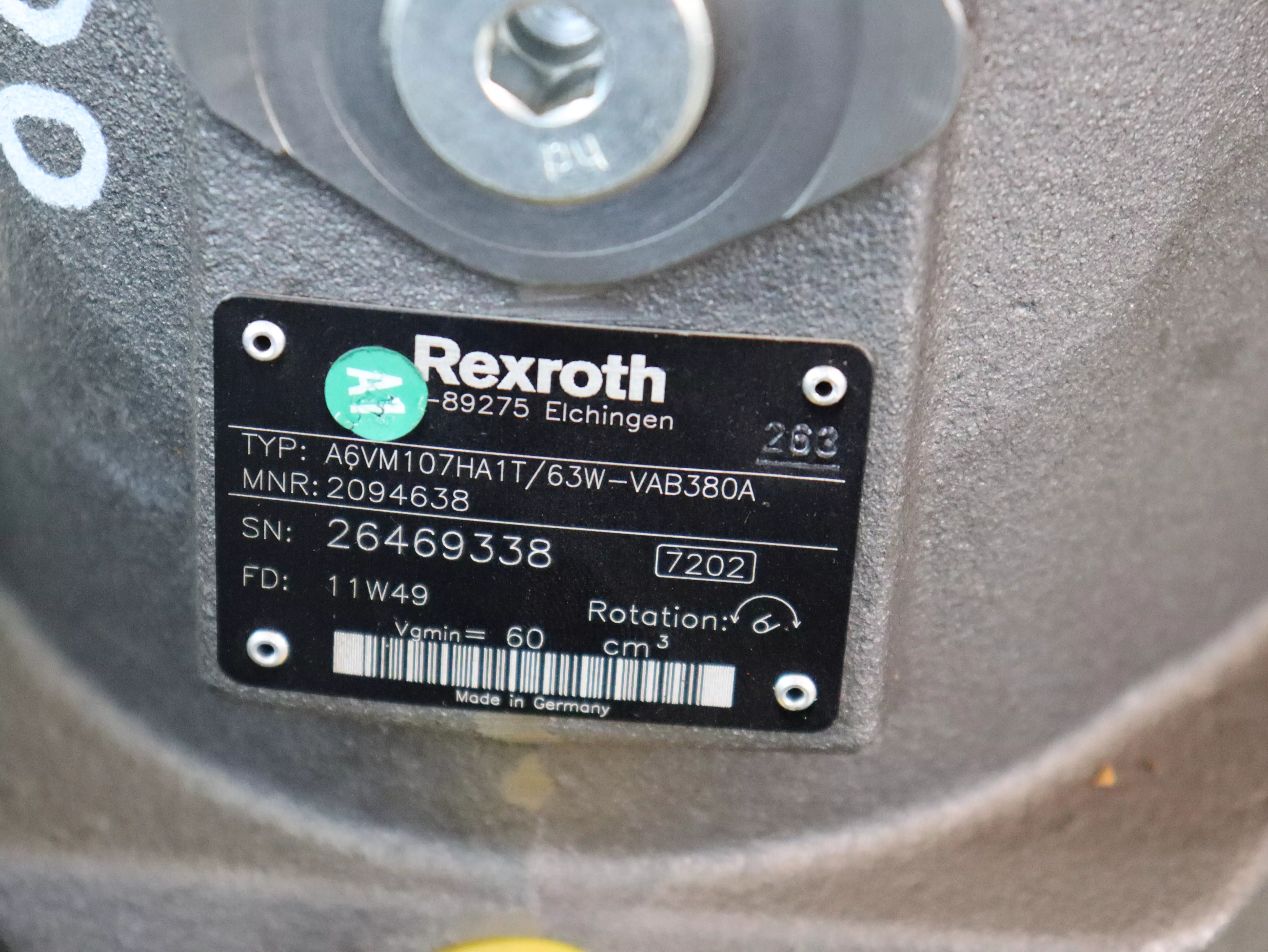 Motore Rexroth A6VM107HA1T/63W-VAB380A in vendita - foto 2