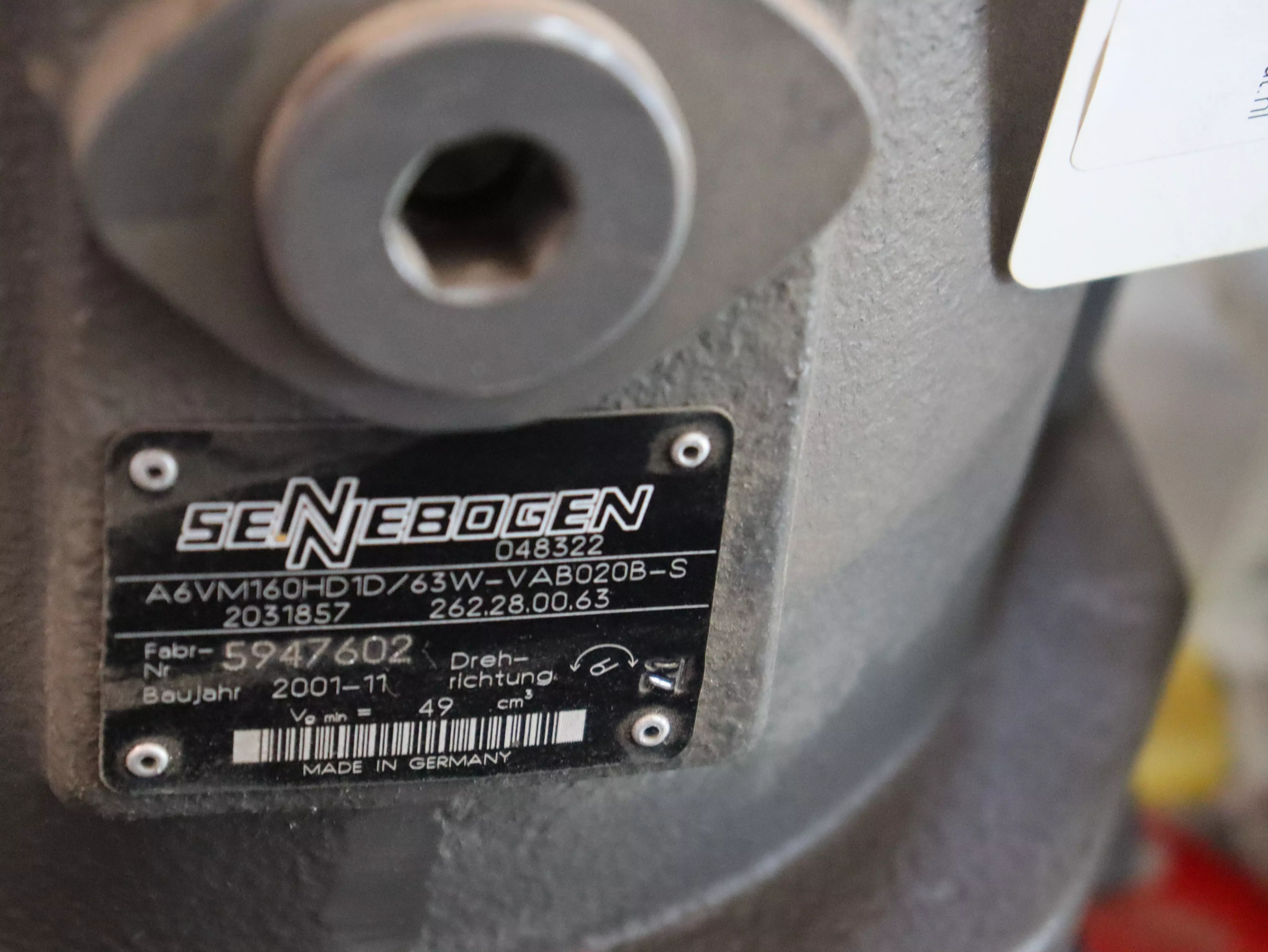 Motore Rexroth A6VM160HD1D/63W-VAB020B-S in vendita - foto 4