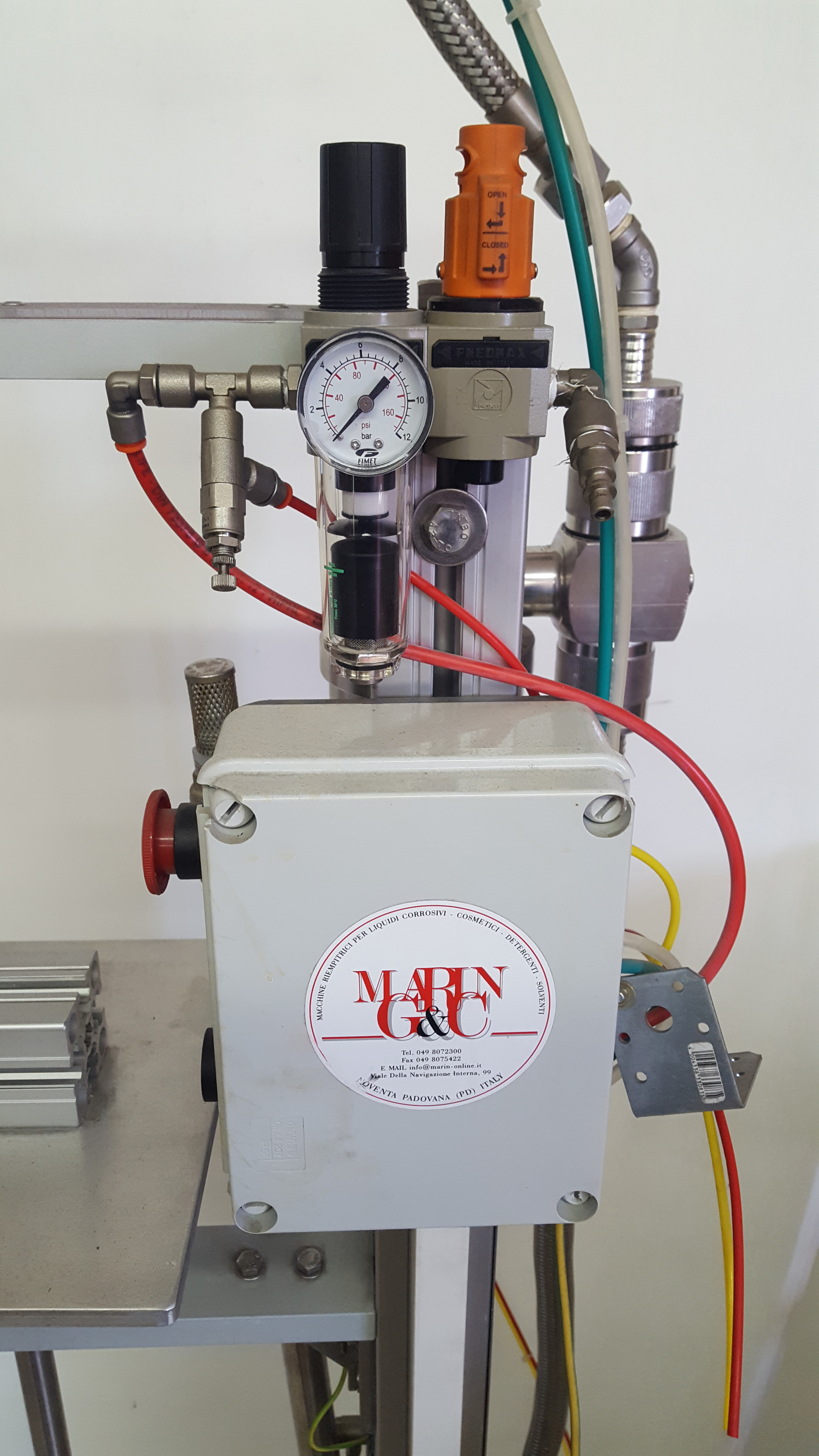 Riempitrice pneumatica liquidi e solventi ICI Marin in vendita - foto 7