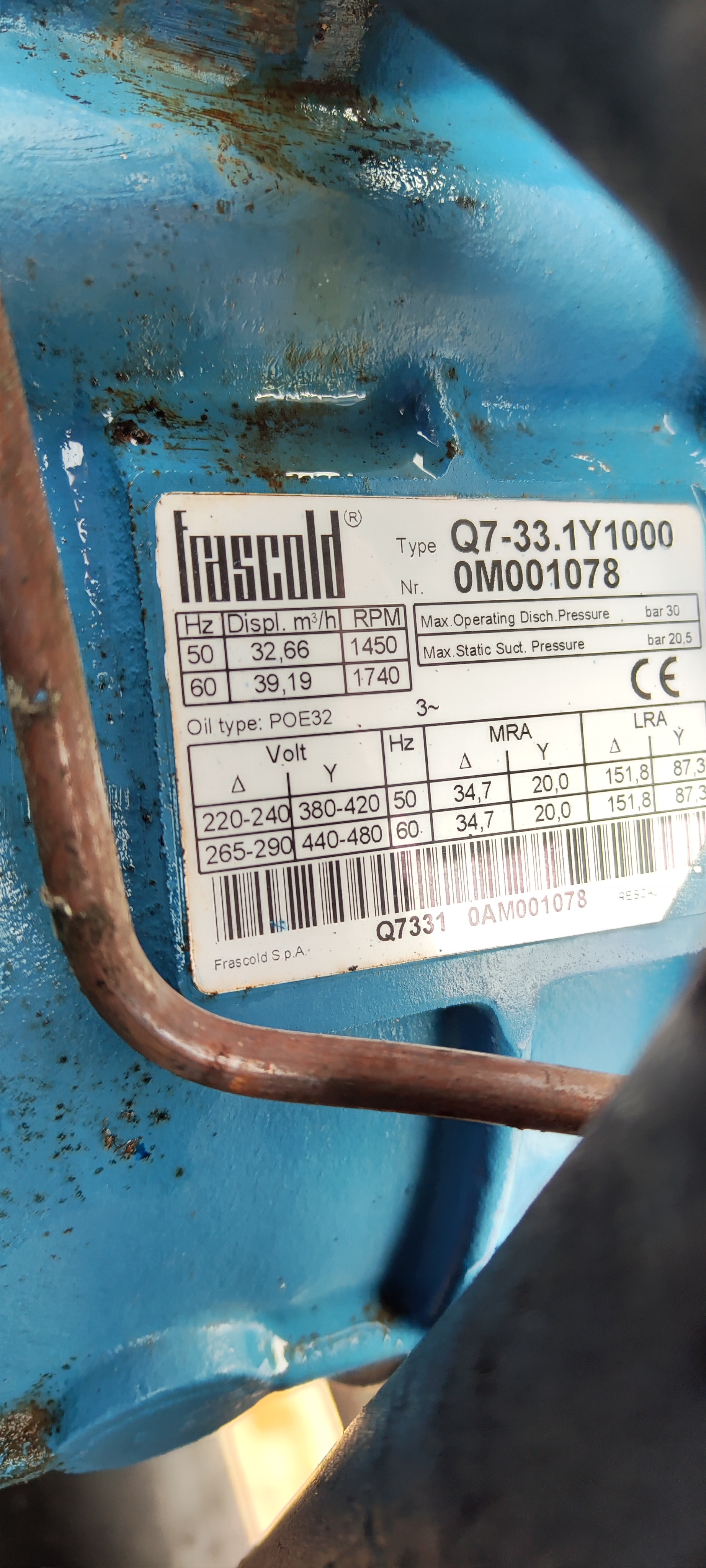 Impianto compressori Frascold in vendita - foto 4