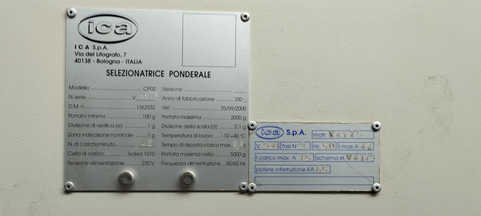 CONFEZIONATRICE ICA 1 kg + RS20 VACUMPACK  in vendita - foto 4